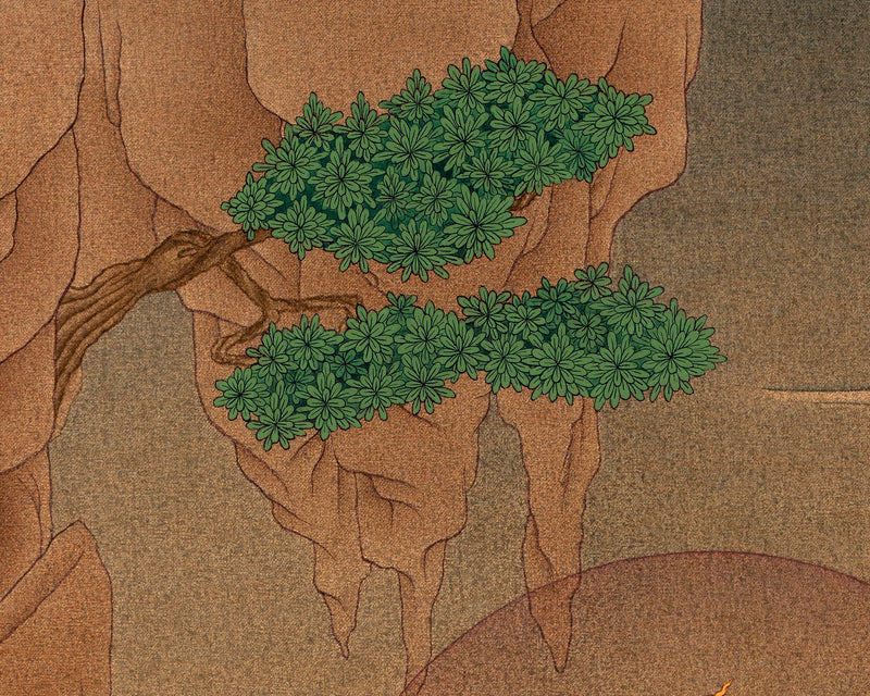 Green Tara Canvas Print | Buddhist Tara Print | High Quality Giclee