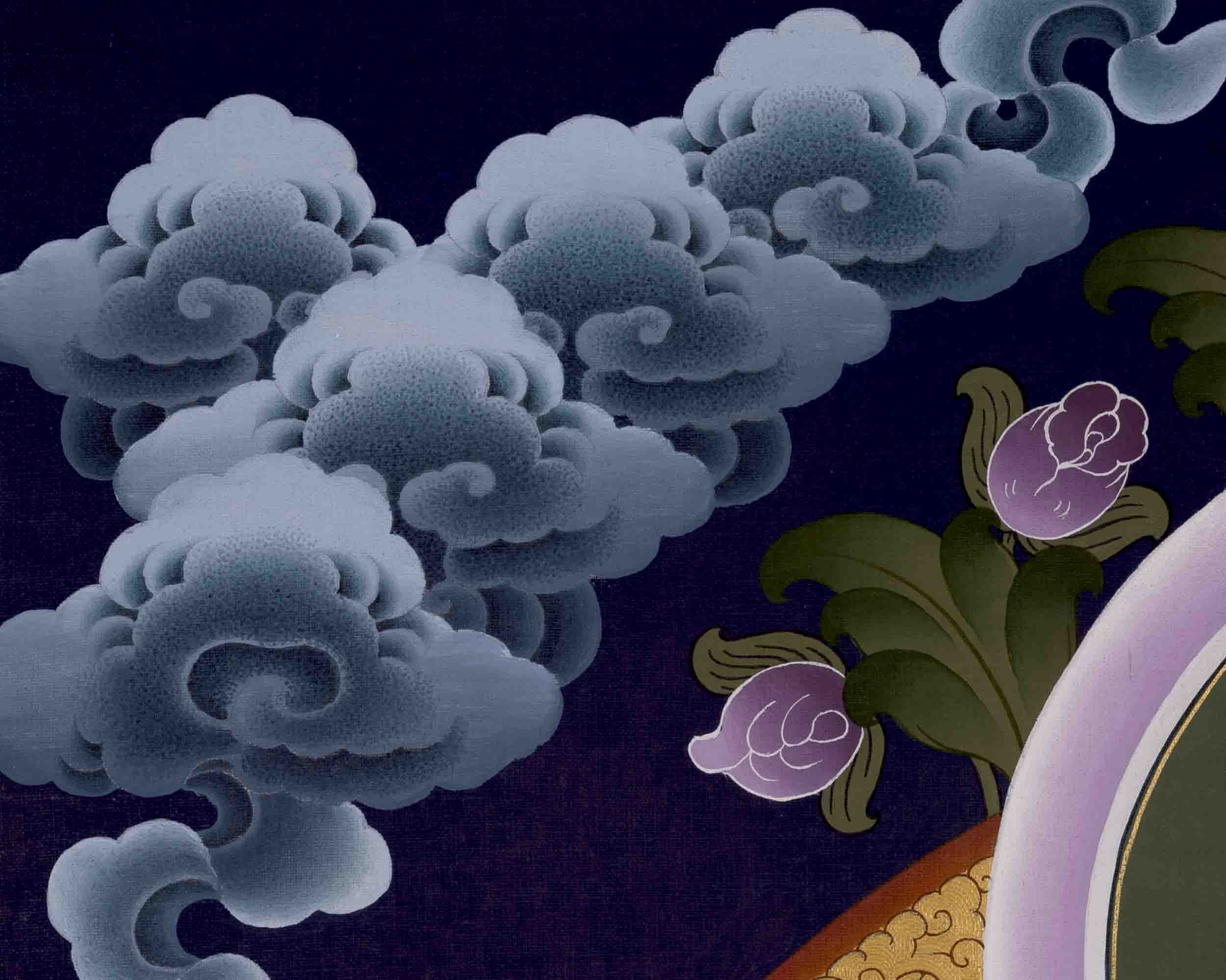 Amitabha Buddha Thangka | Tibetan Traditional Art | Wall Decors