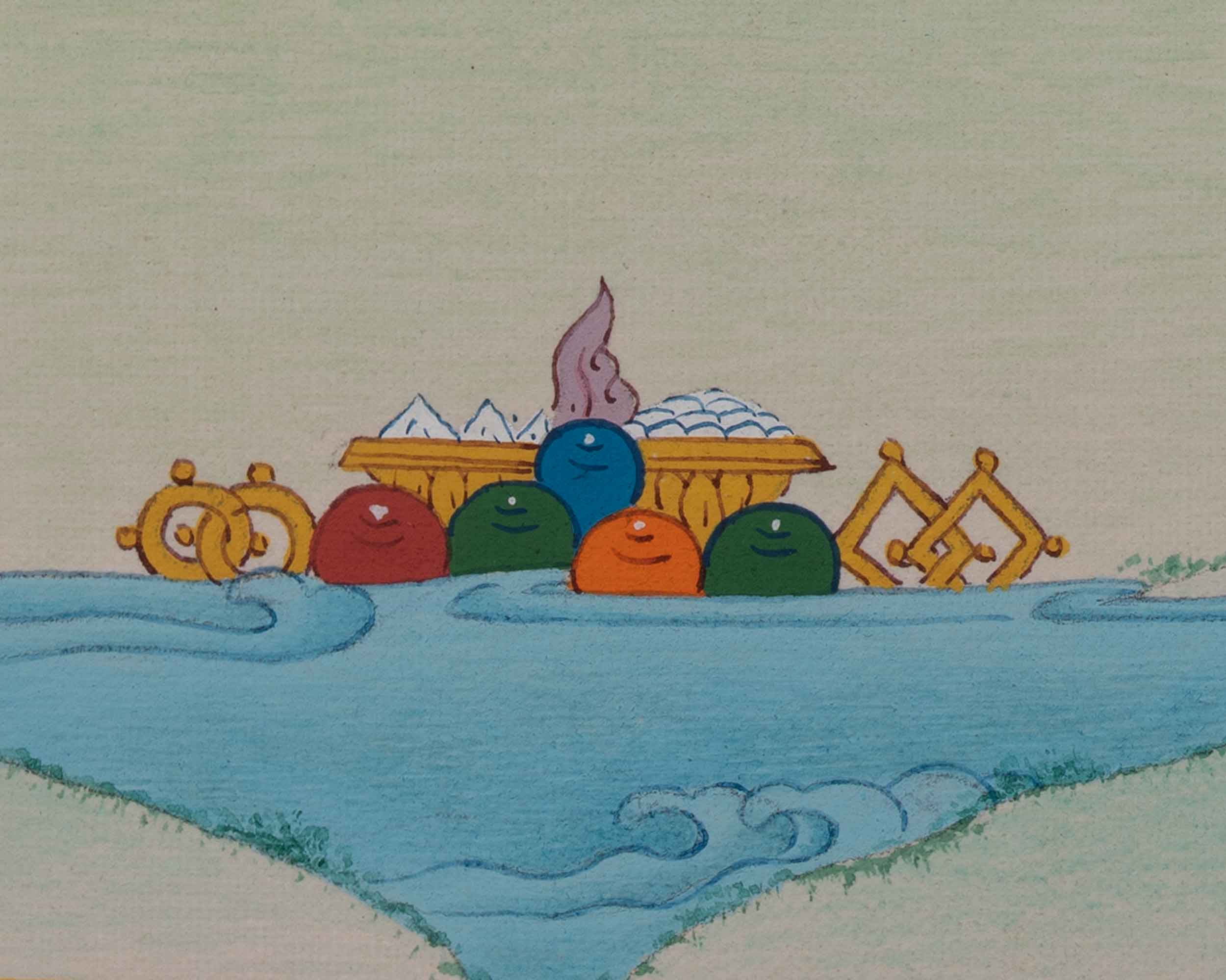 Jetsun Milarepa Hand-Painted Thangka Art | Tibetan Buddhist Master Art For Daily Practice