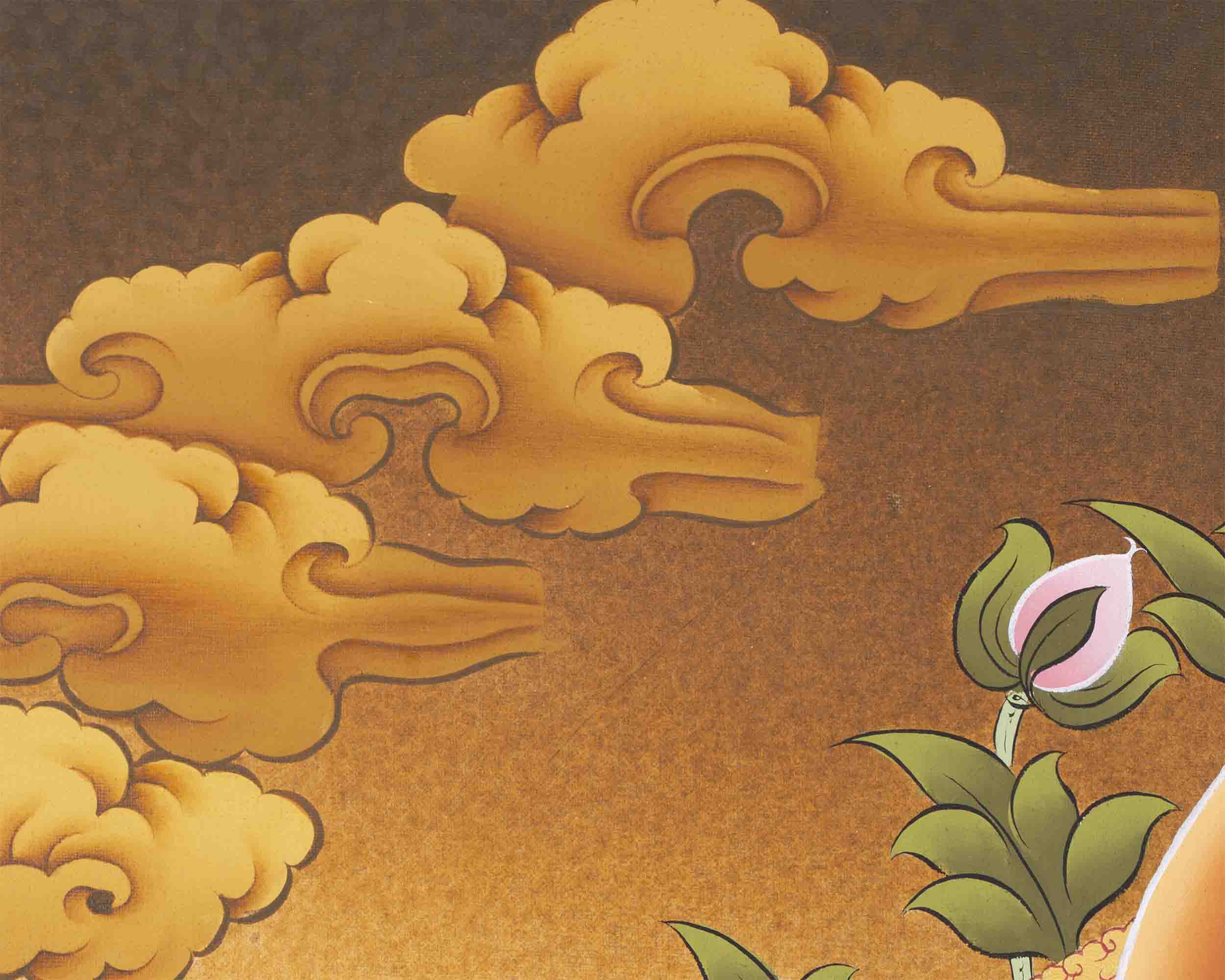 Maitreya Buddha Thangka | Religious Buddhist Art | Wall Decors