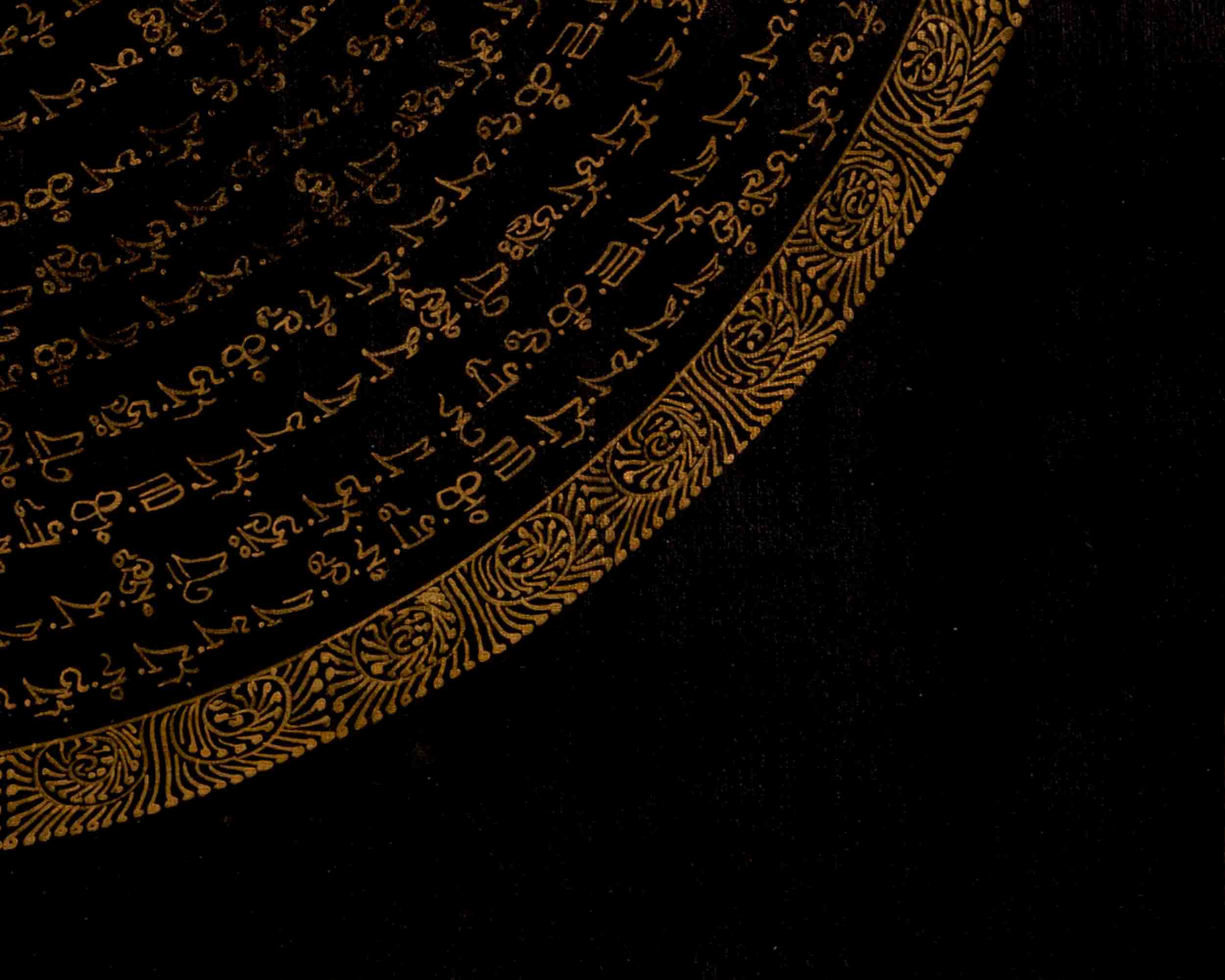 Om Mantra Mandala Thangka | Traditional Tibetan Art | Wall Decors