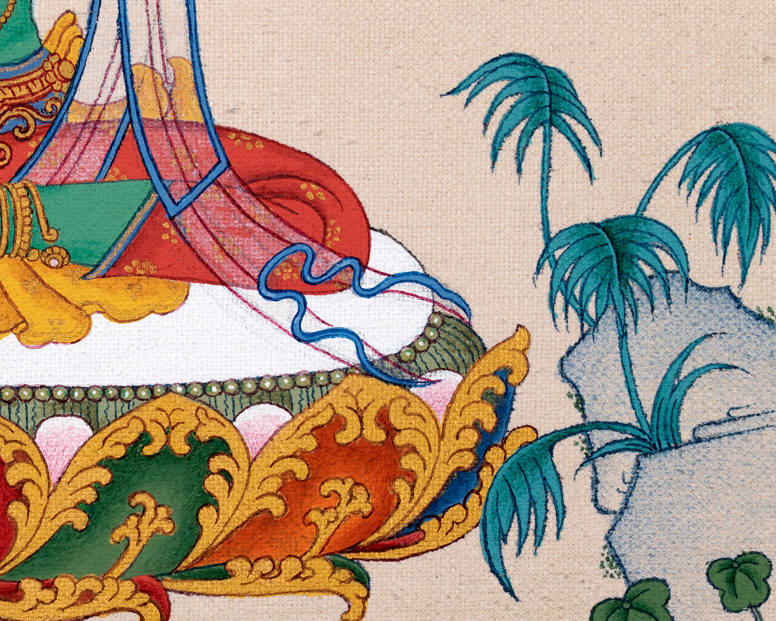 Green Tara Thangka | Hand Painted Tara | Tibetan Painting