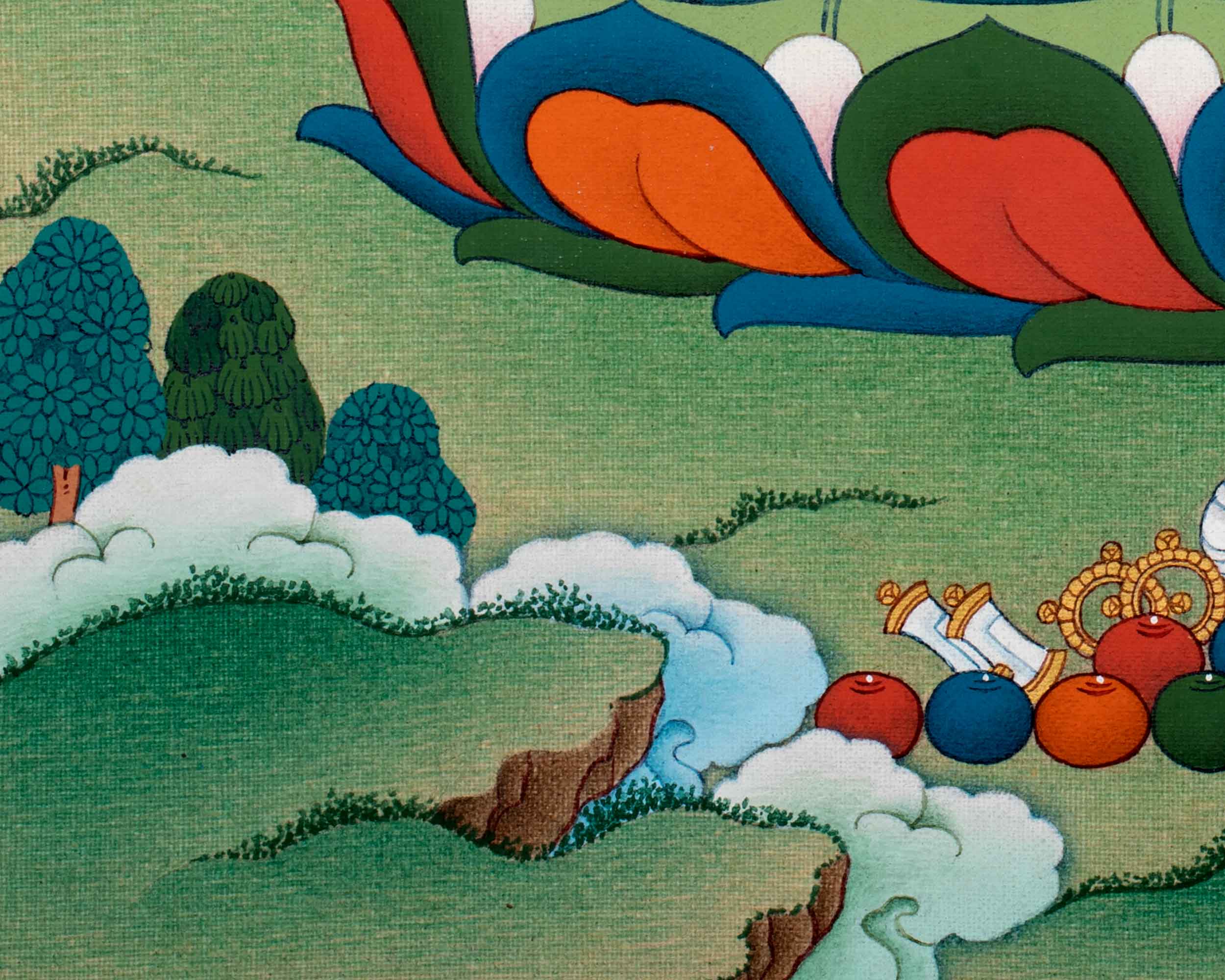 Kadampa Meditation Thangka | Sacred Art for Daily Practice