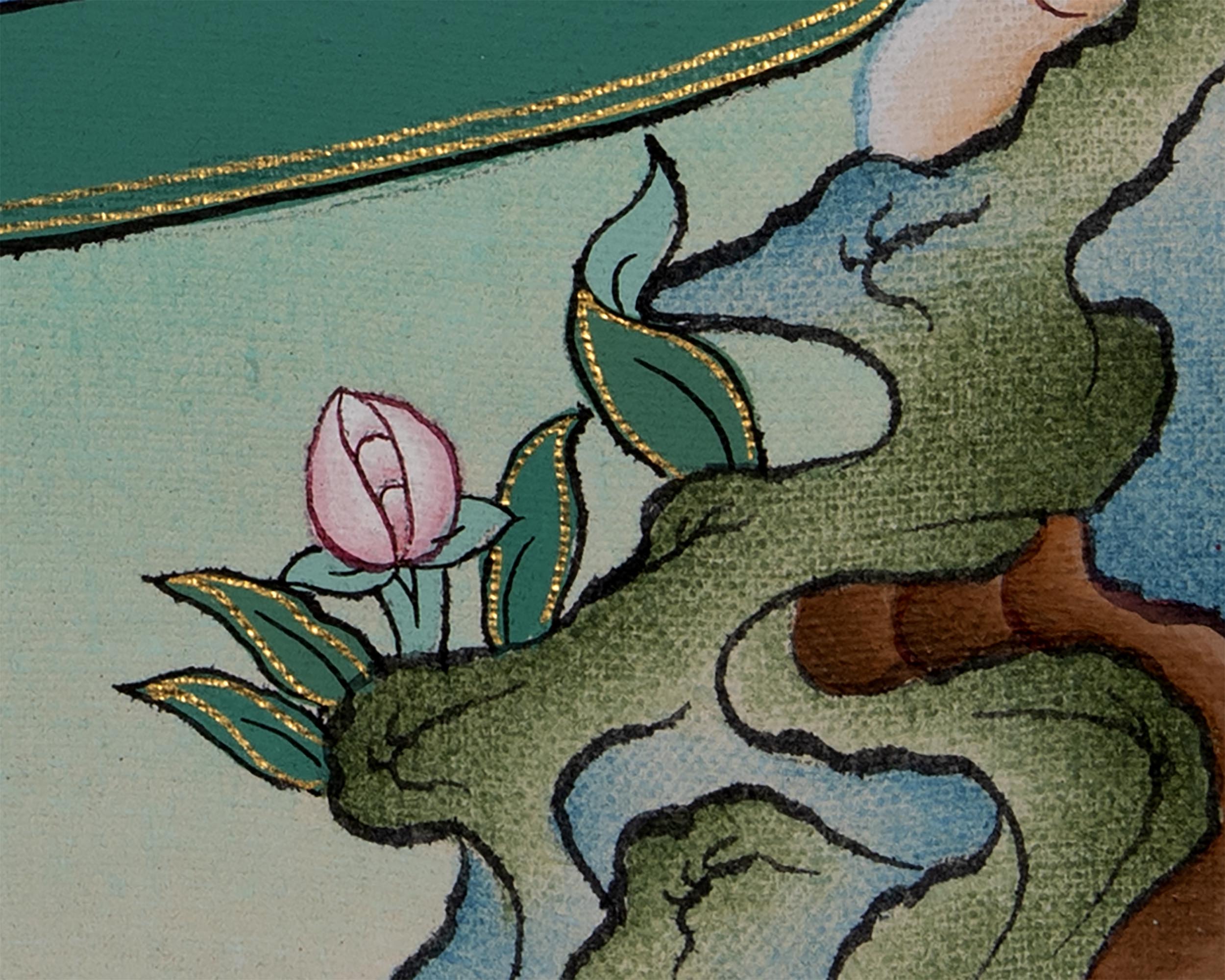 Dakini Mandarva | Guru Padmasambhava Consort | Thangka Art