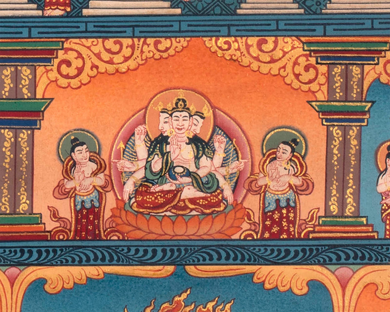 Buddhist Stupa Thangka | Buddhist Painting