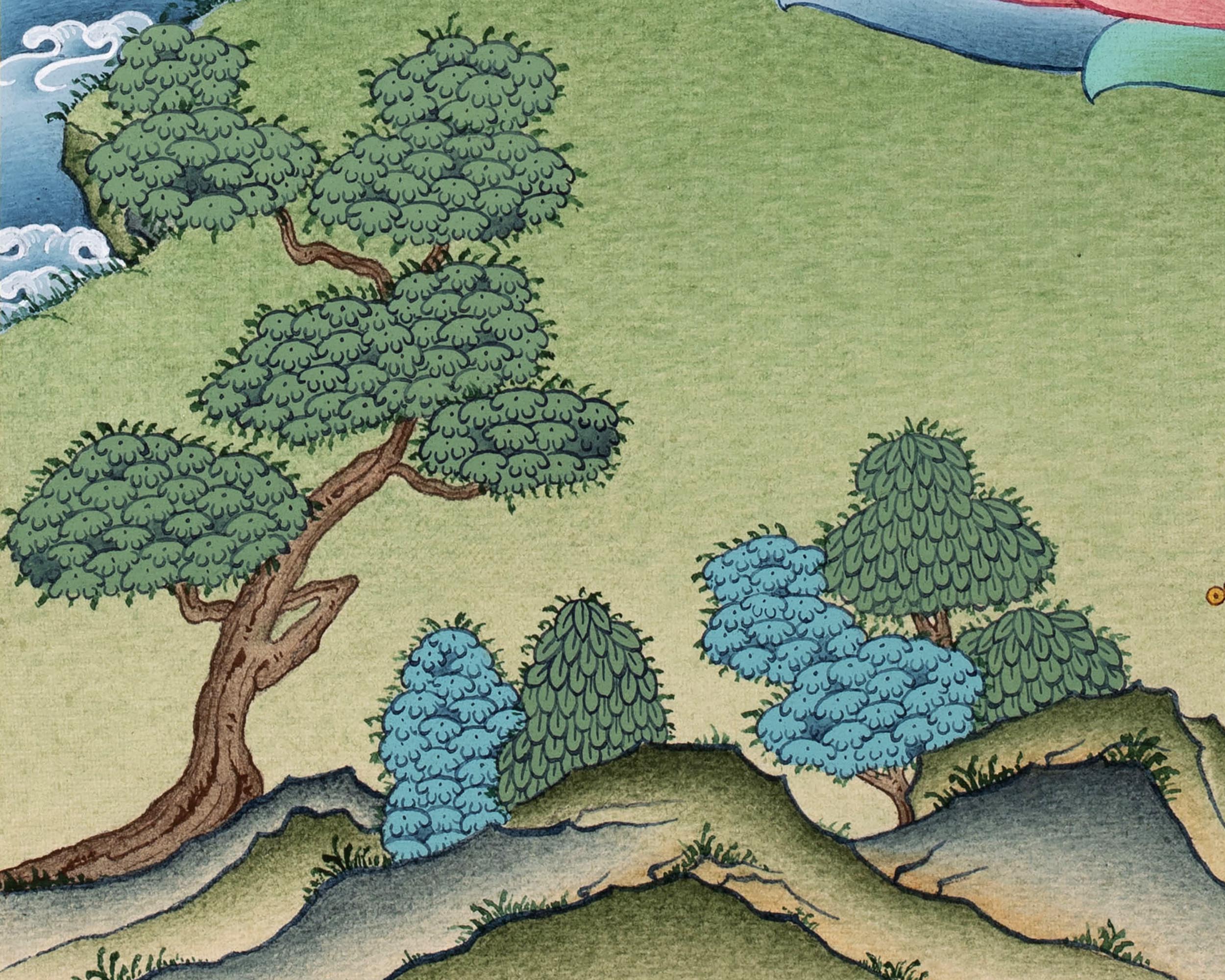 Medicine Buddha | Hand Painted Tibetan Thangka