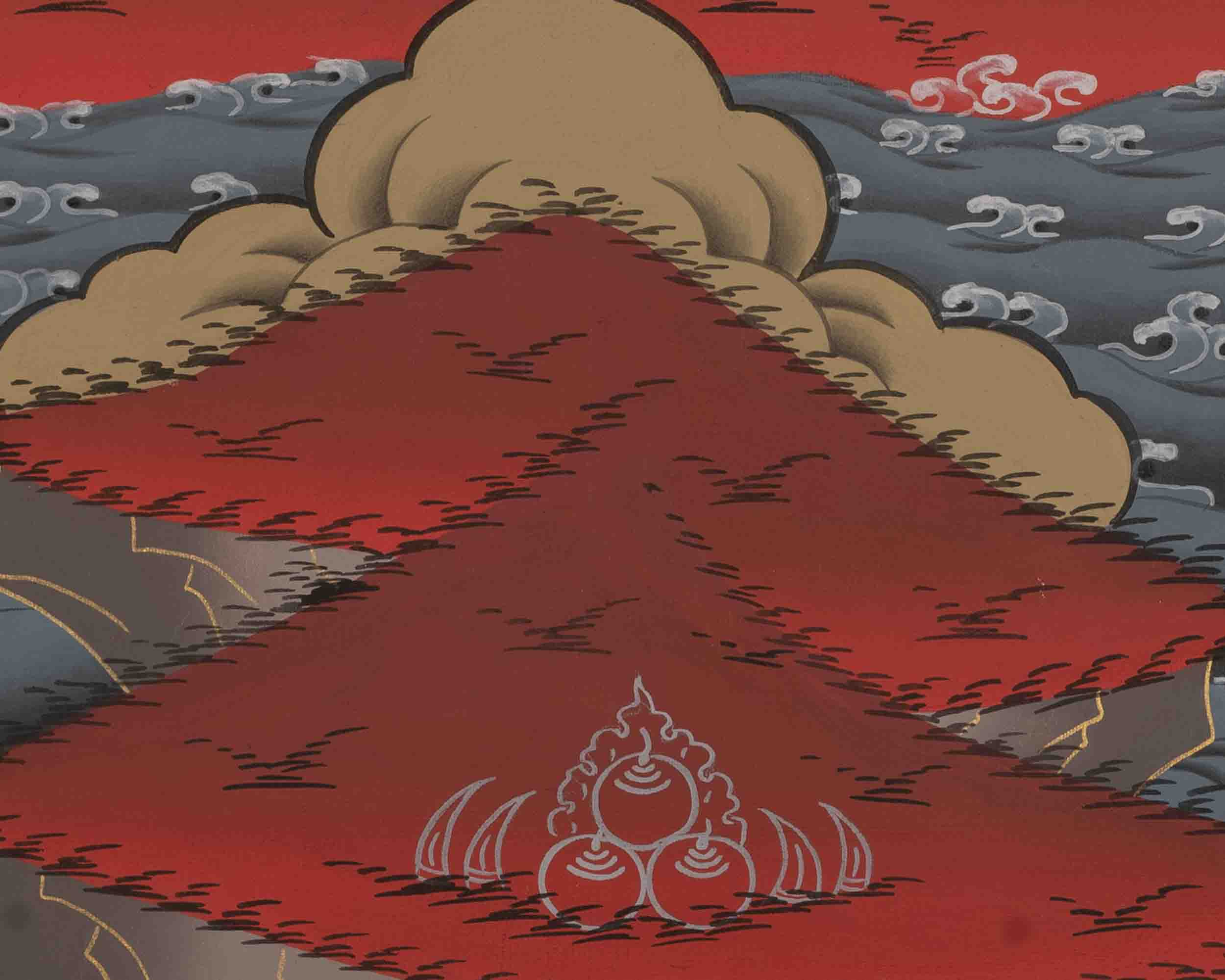 Vajrasattva Dorje Sempa Thangka | Tibetan Traditional Paint