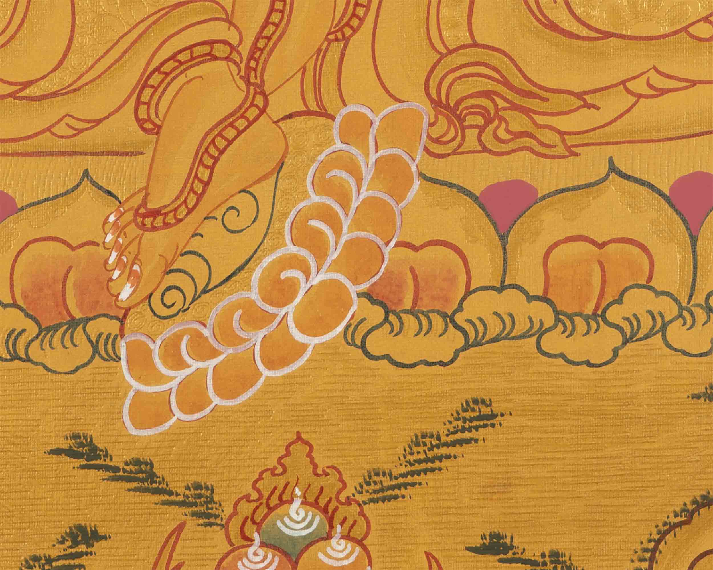 Kubera Thangka Painting | Dzambhala | Wall Decoration Painting