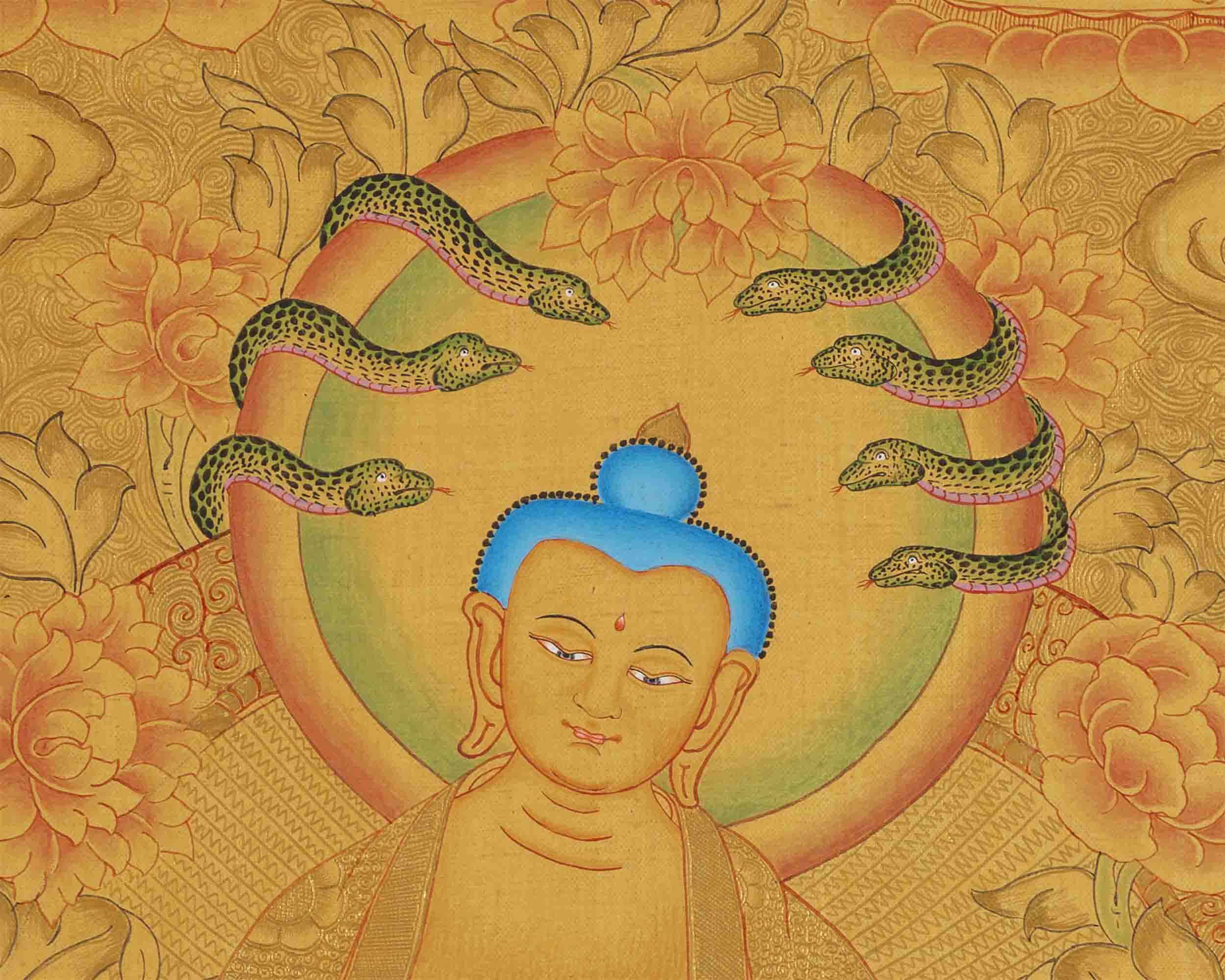 Nagarjuna The Great Buddhist Master's Thangka Painting