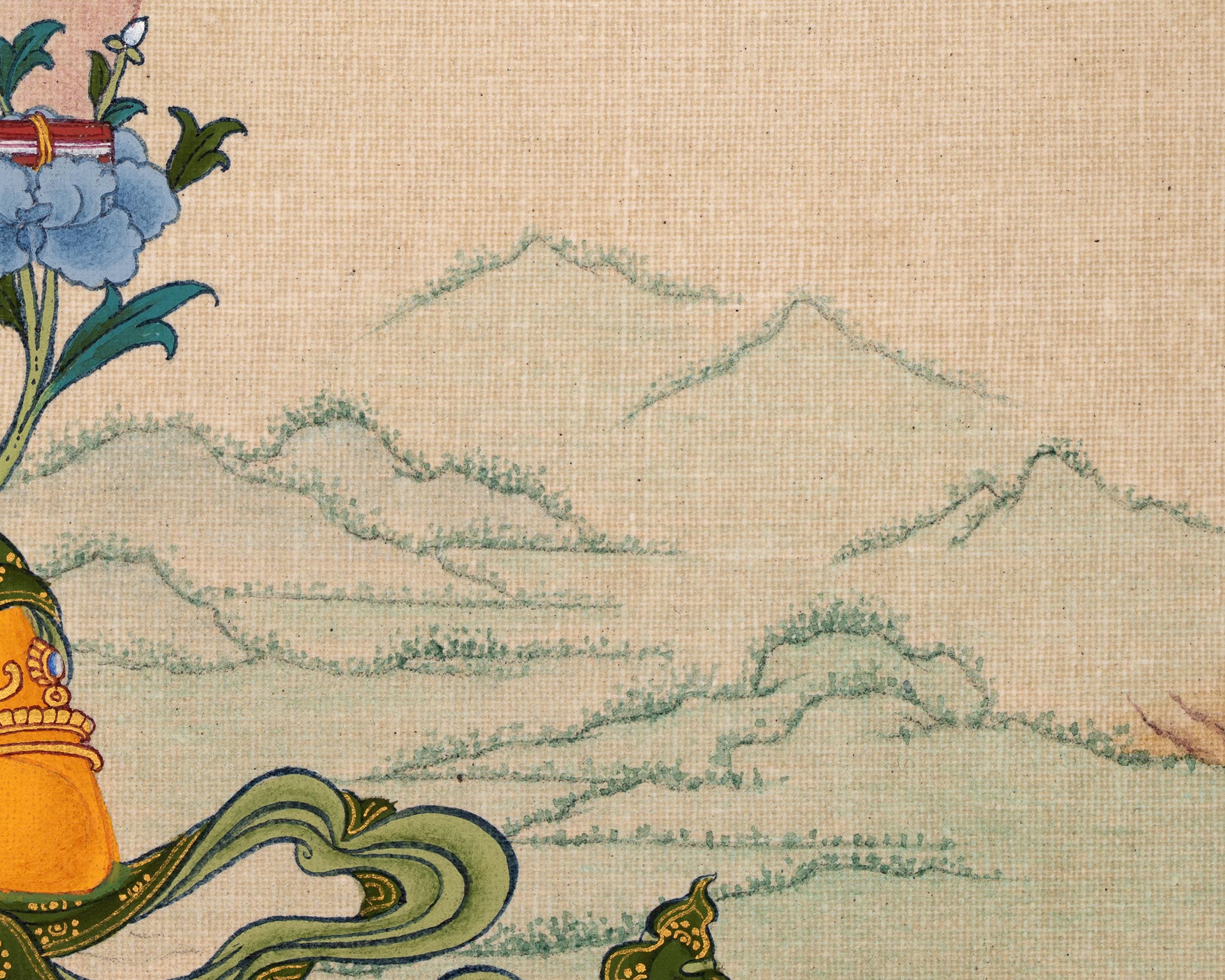 Manjushri Thangka | Traditional Bodhisattva Art