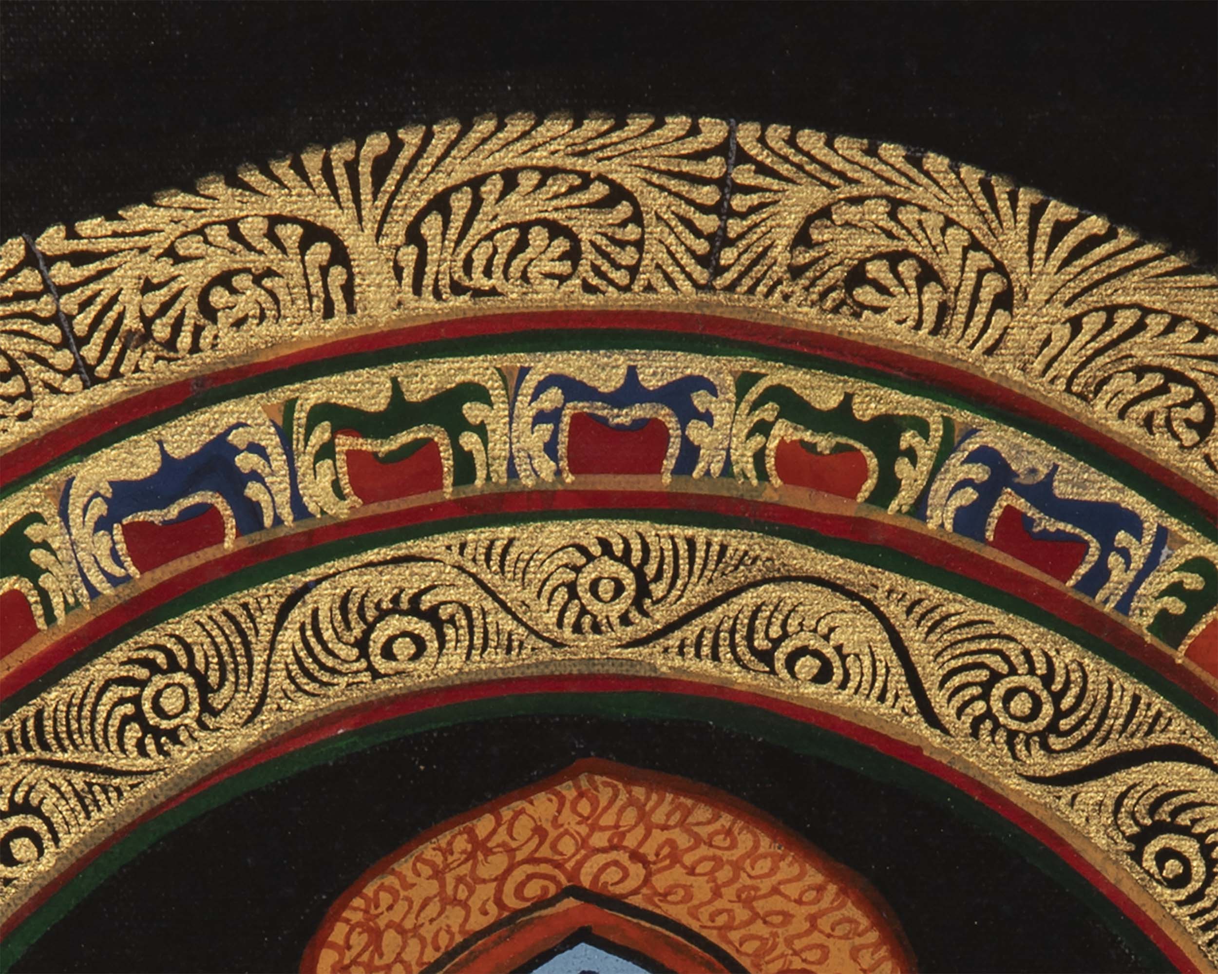 Kalachakra Mantra Mandala | Original Handpainted Thangka | Wall Decorations