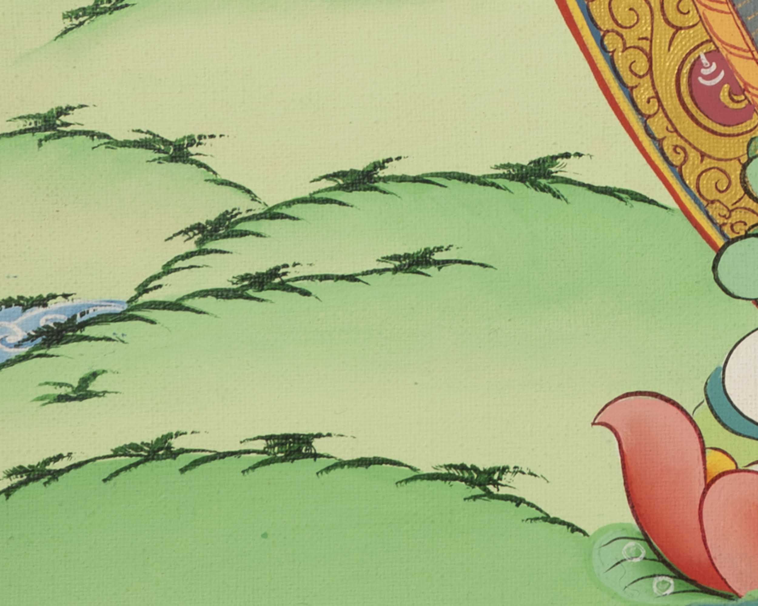 1000 Armed Avalokiteshvara Thangka | Traditional Tibetan Buddhist Painting