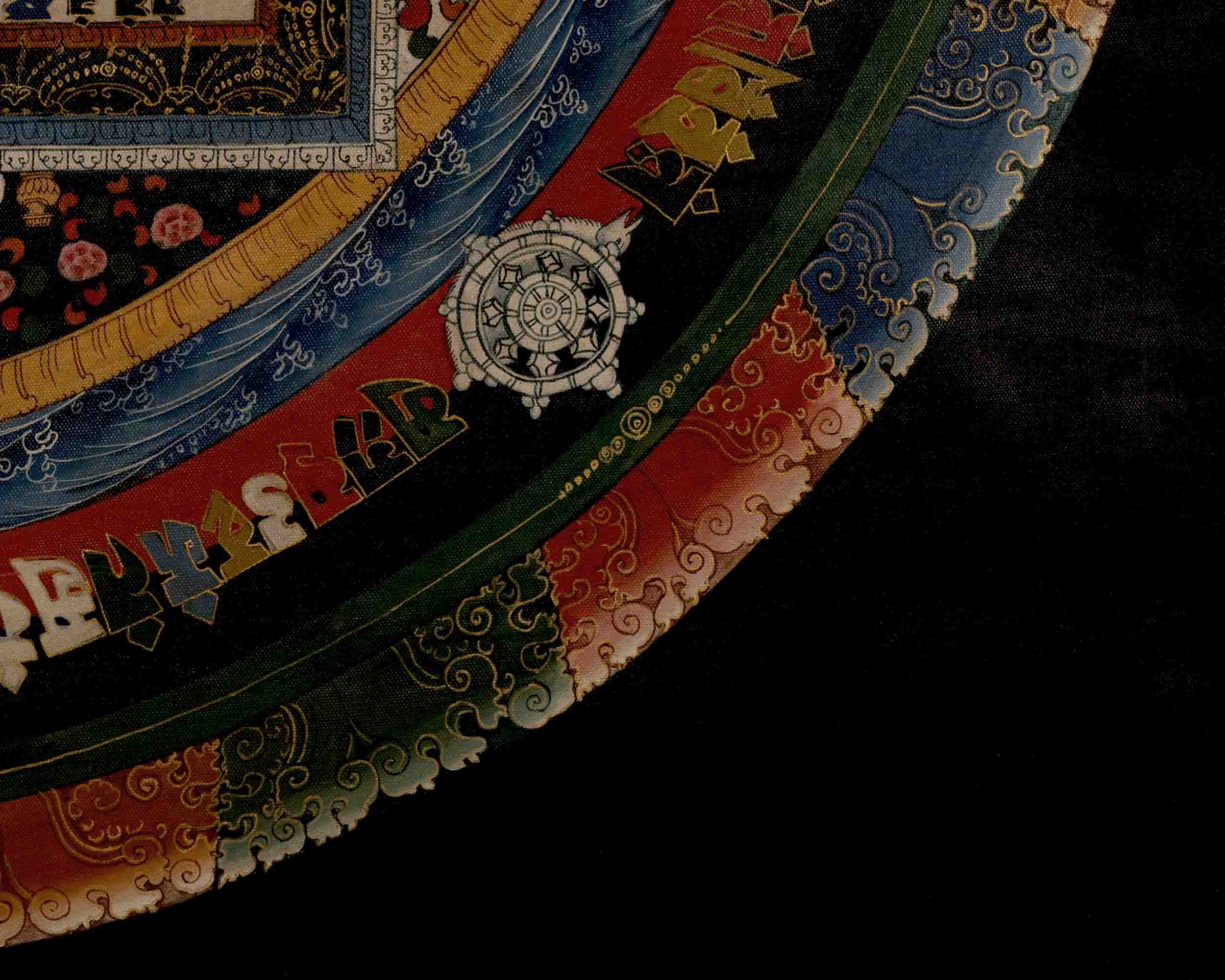 Kalachakra Mandala | Traditional Tibetan Thangka | Religious Wall Decors