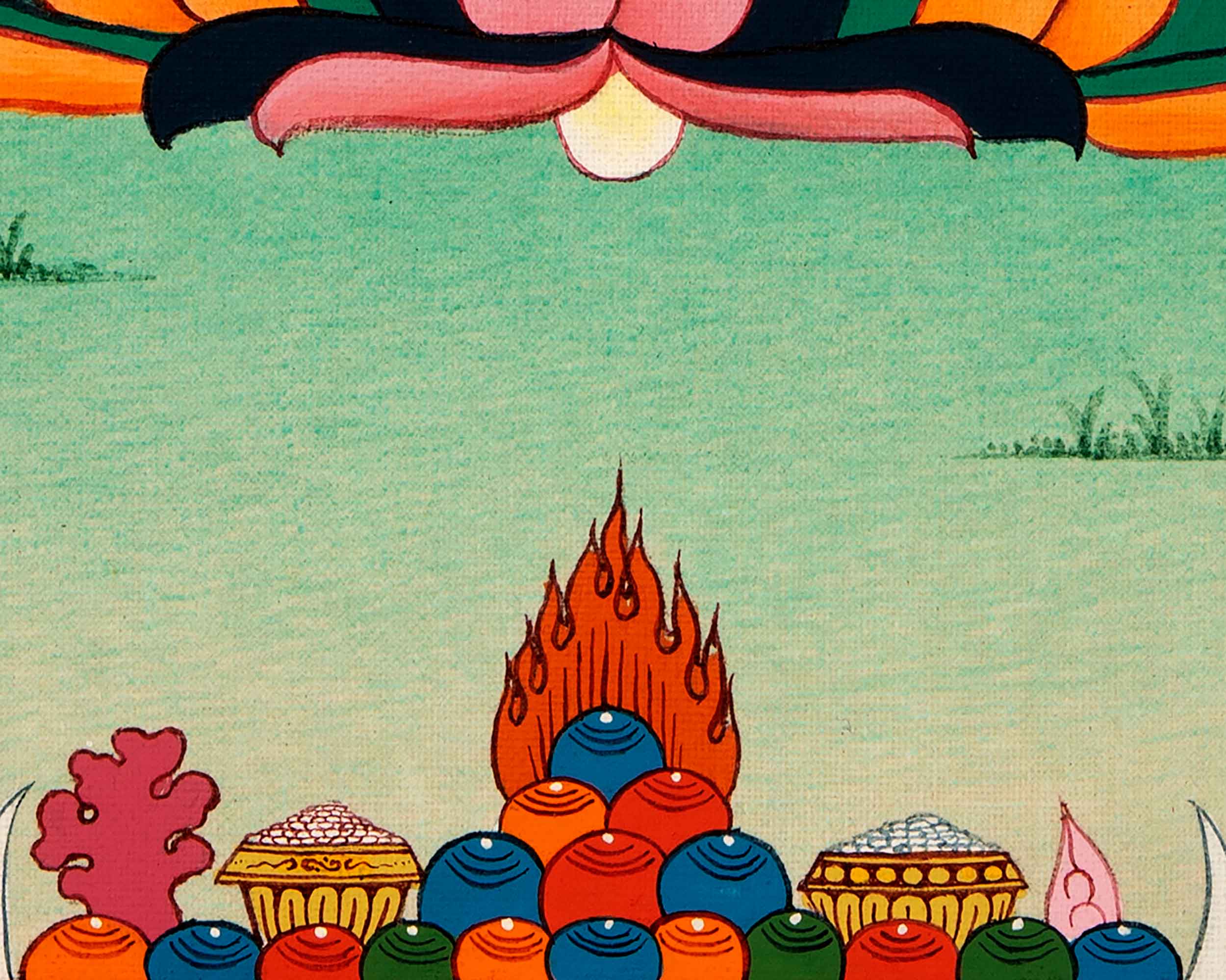 Chenrezig Tibetan Thangka | Buddhist Bodhisattva Art