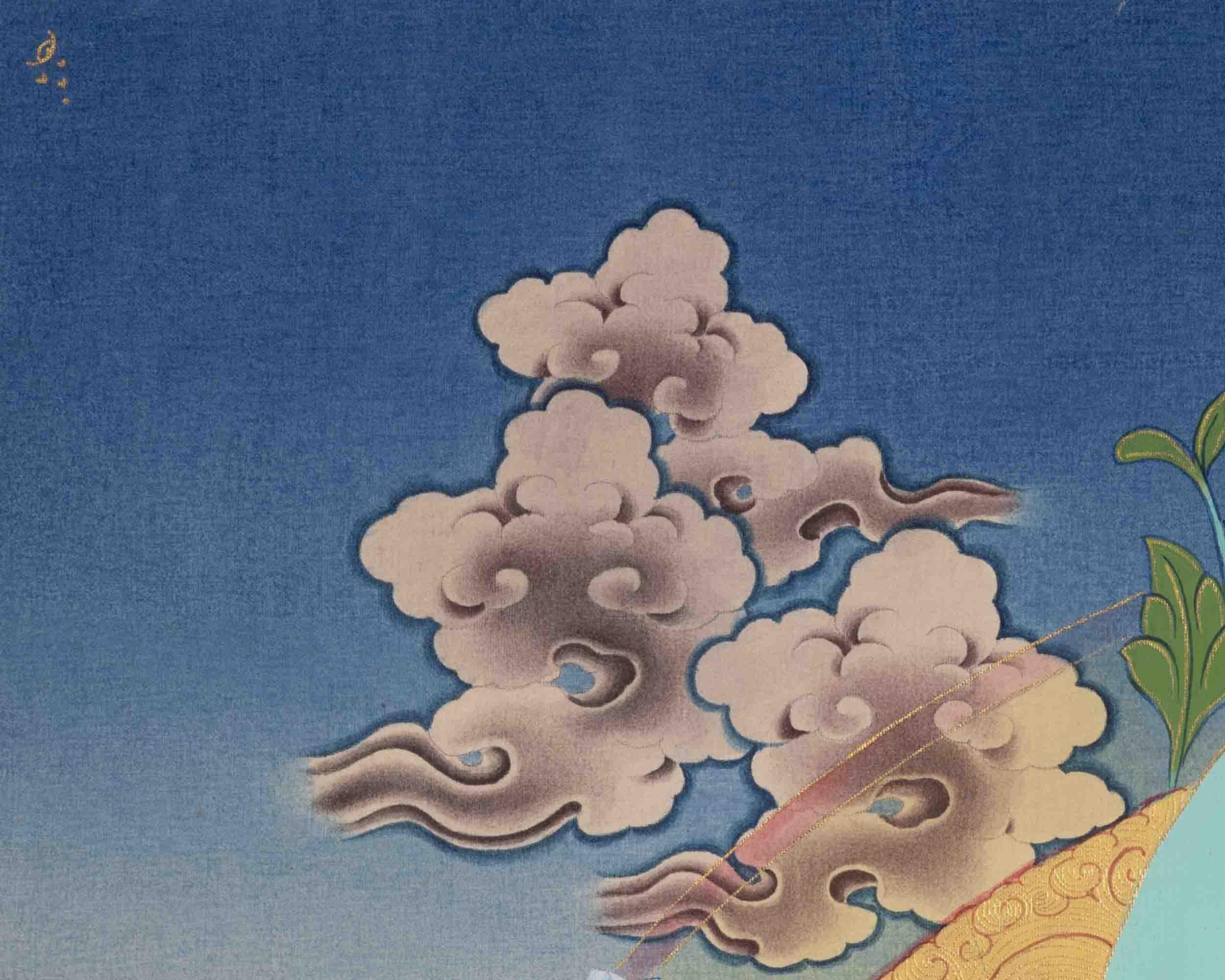 Religious Amitabha Buddha Thangka | Buddhist Art