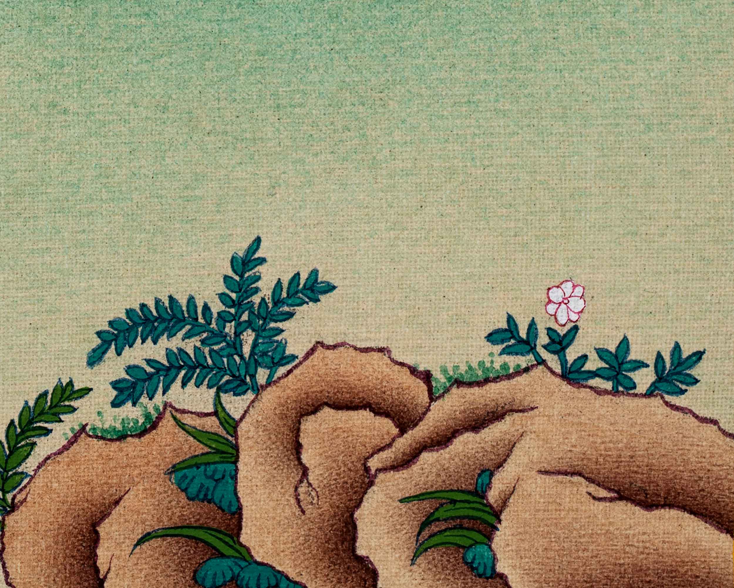 Four Arm Chenrezig Avalokiteshvara Thangka | Bodhisattva Painting