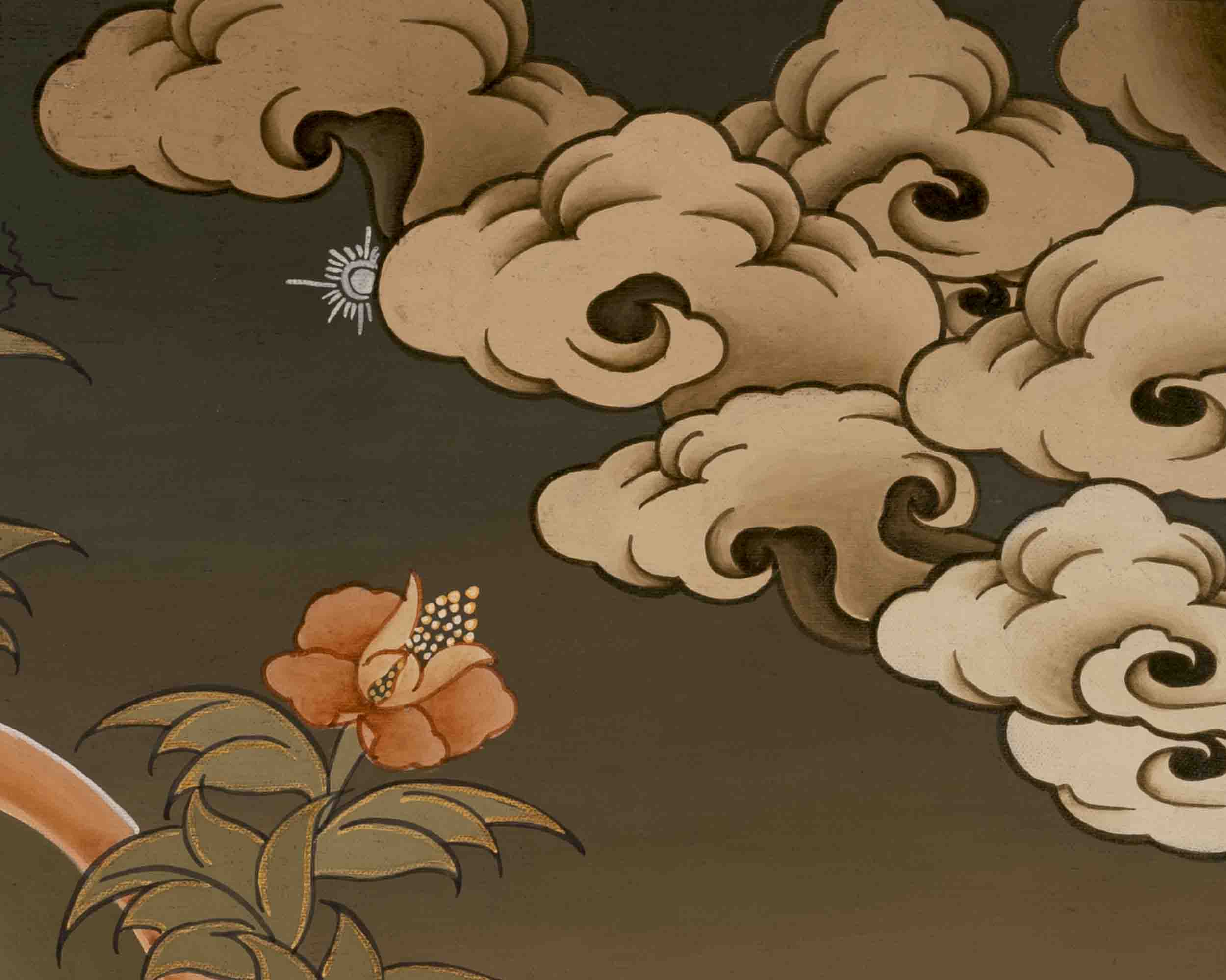 Harmony Unveiled: Samantabhadra Thangka featuring the Yab Yum Buddha in Religious Buddhist Art