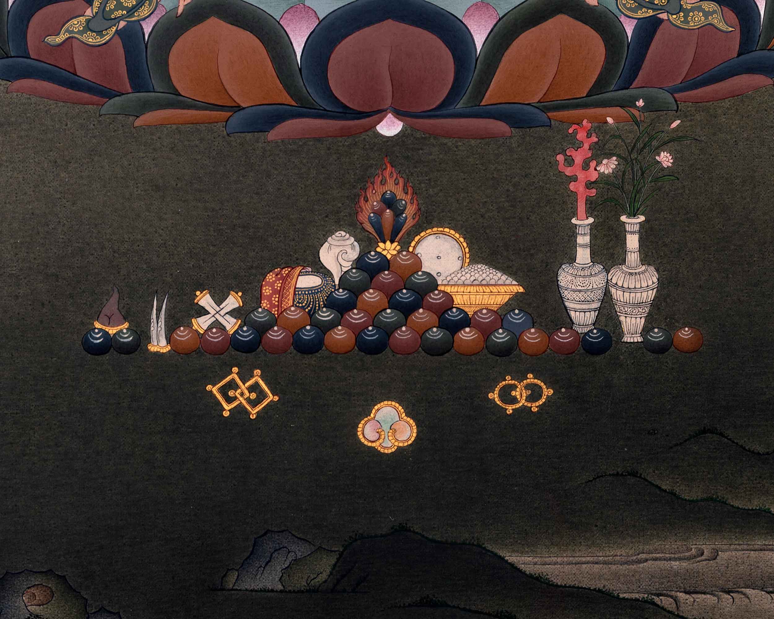 White Tara Empowerment Thangka | Female Bodhisattva Tibetan Art