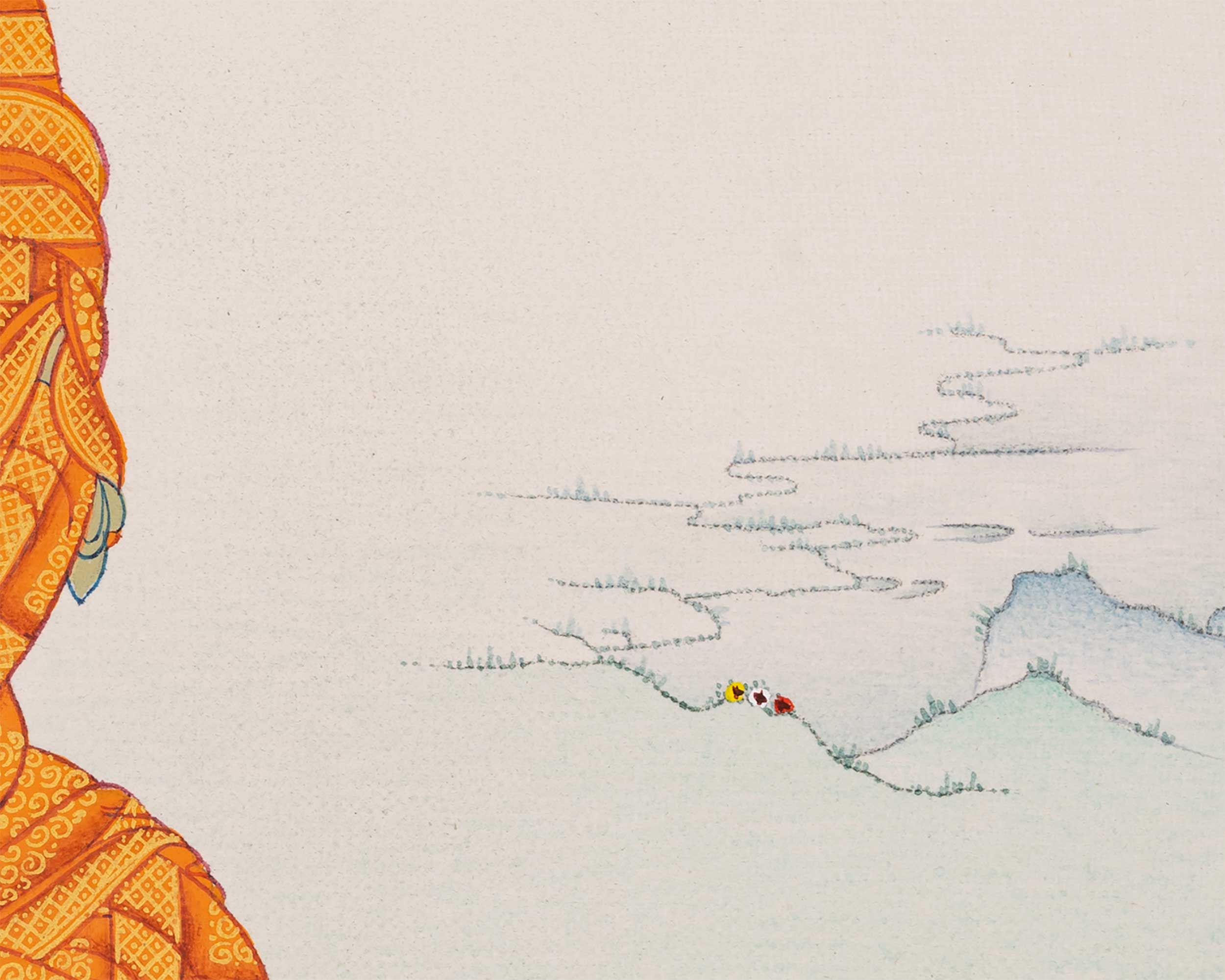 Blue Medicine Buddha Thangka | Bhaisajyaguru Tibetan Art