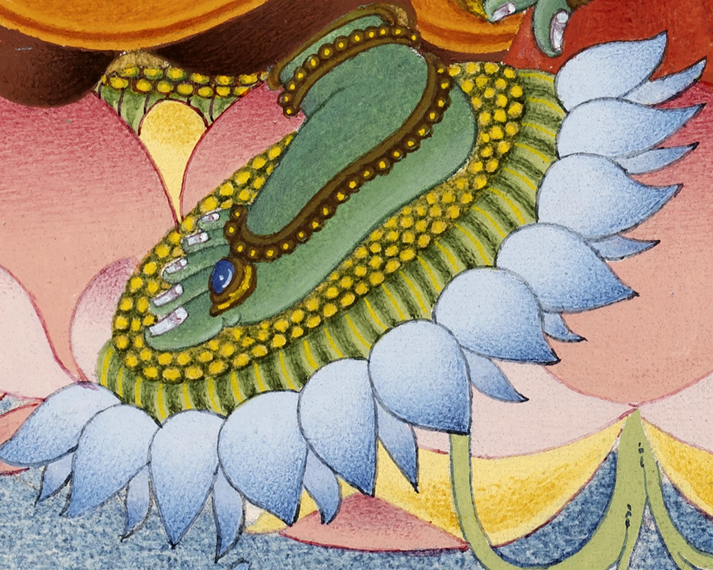 Green Tara Thangka | Himalayan Paintings | Hand-Painted with 24k Gold