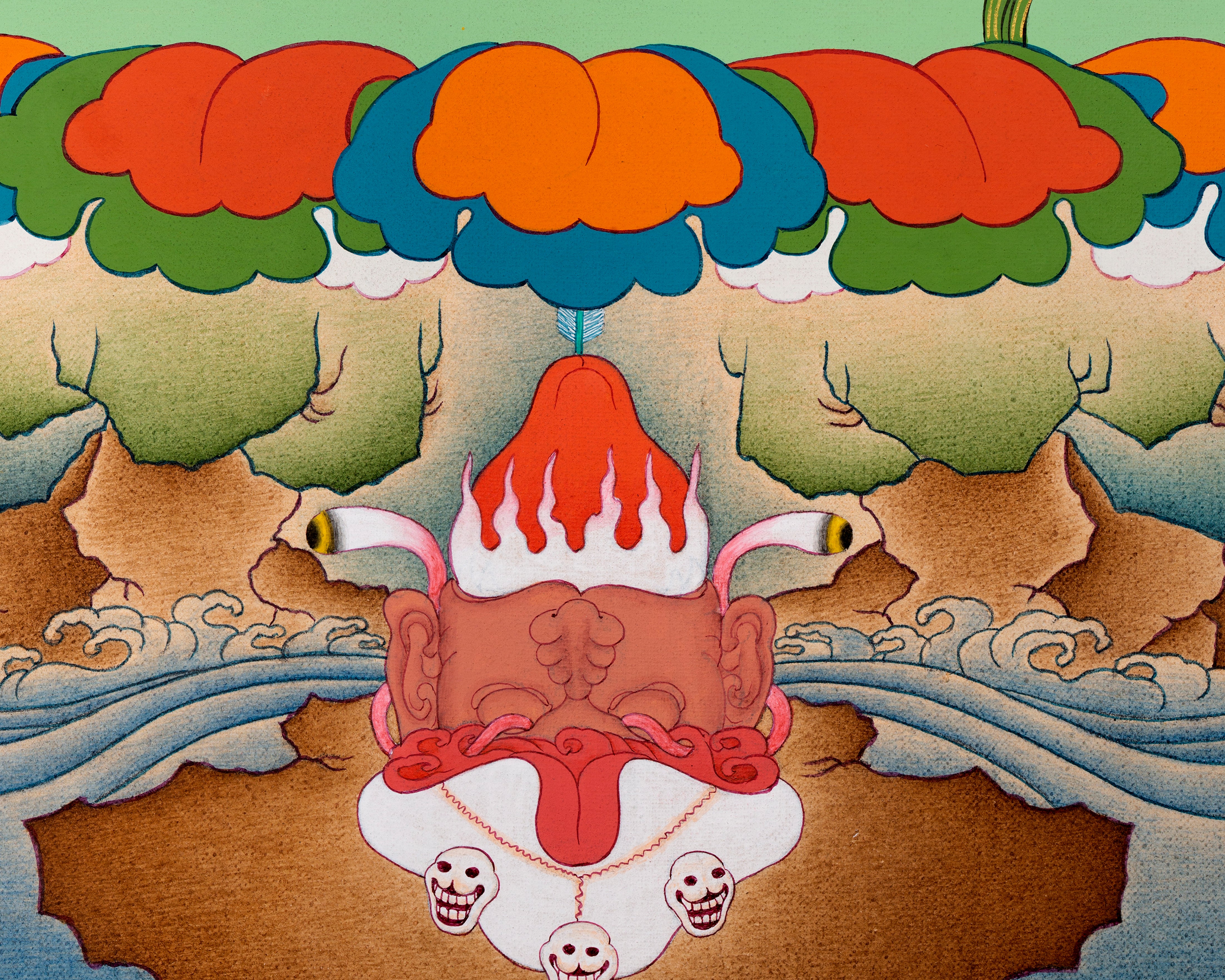 Vajrayogini Thangka | Tibetan karma Gadri Painting