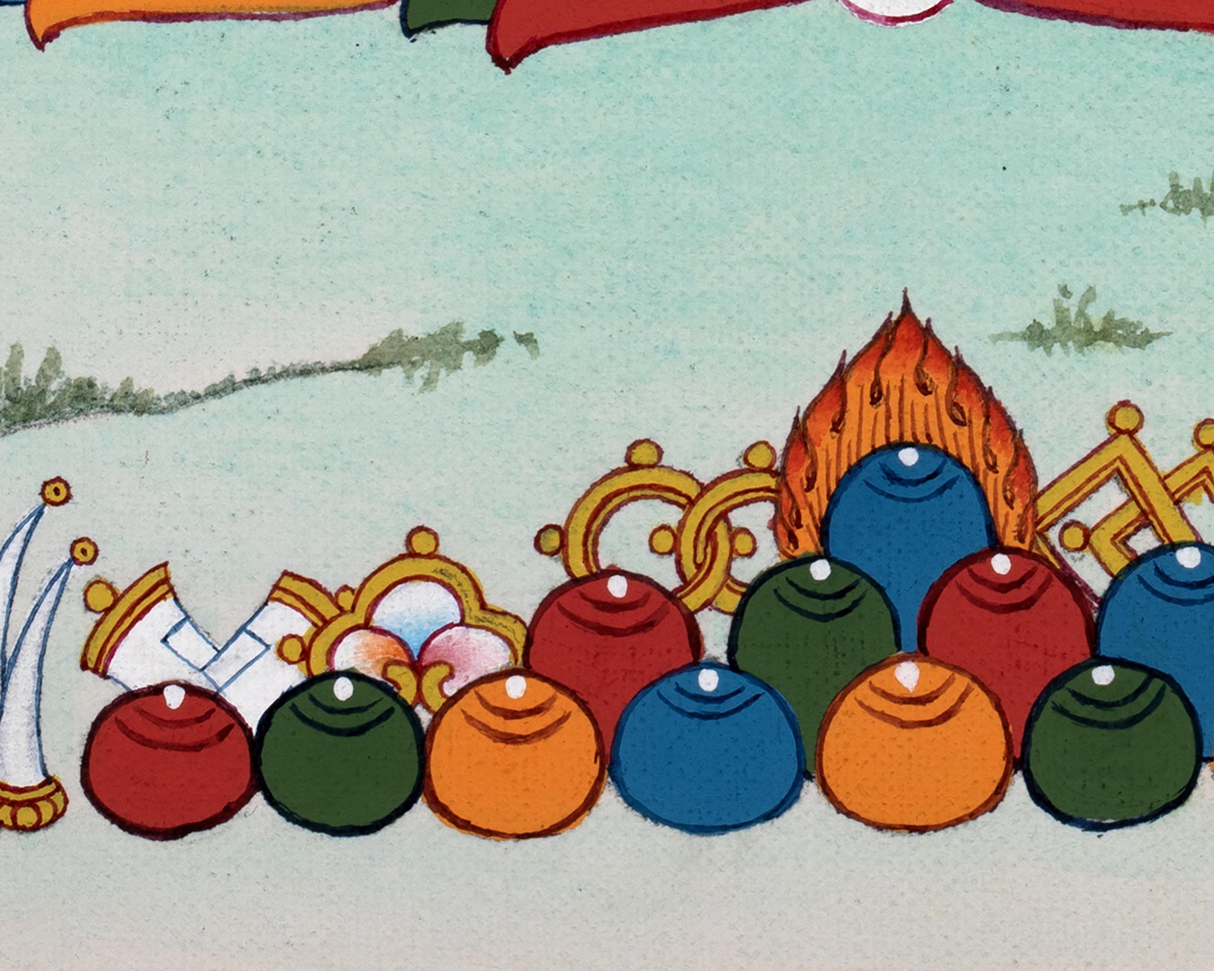 Tibetan Buddha Thangka | Hand Painted Art for Meditation