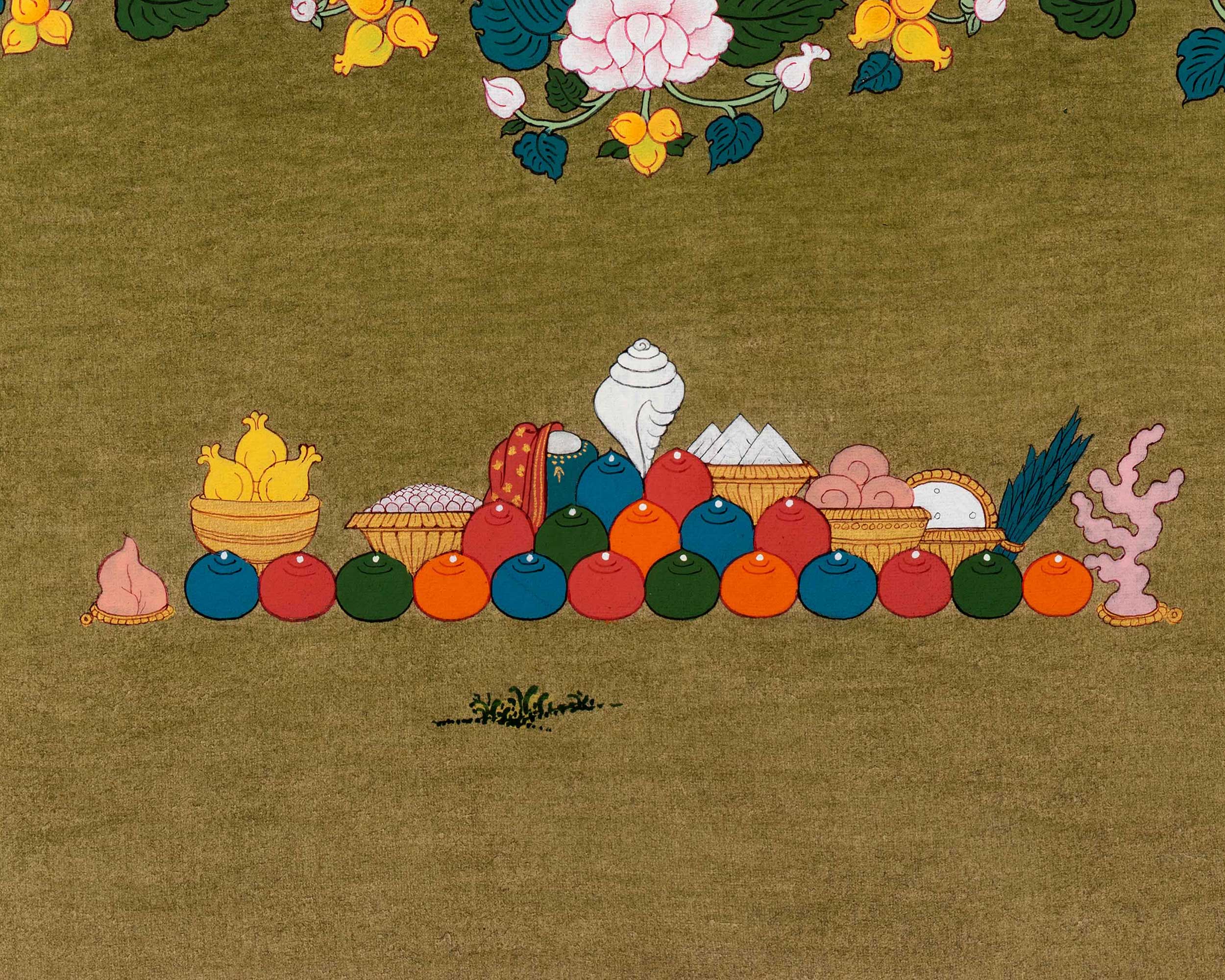 Blue Medicine Buddha Thangka | Hand Painted Buddhist Art