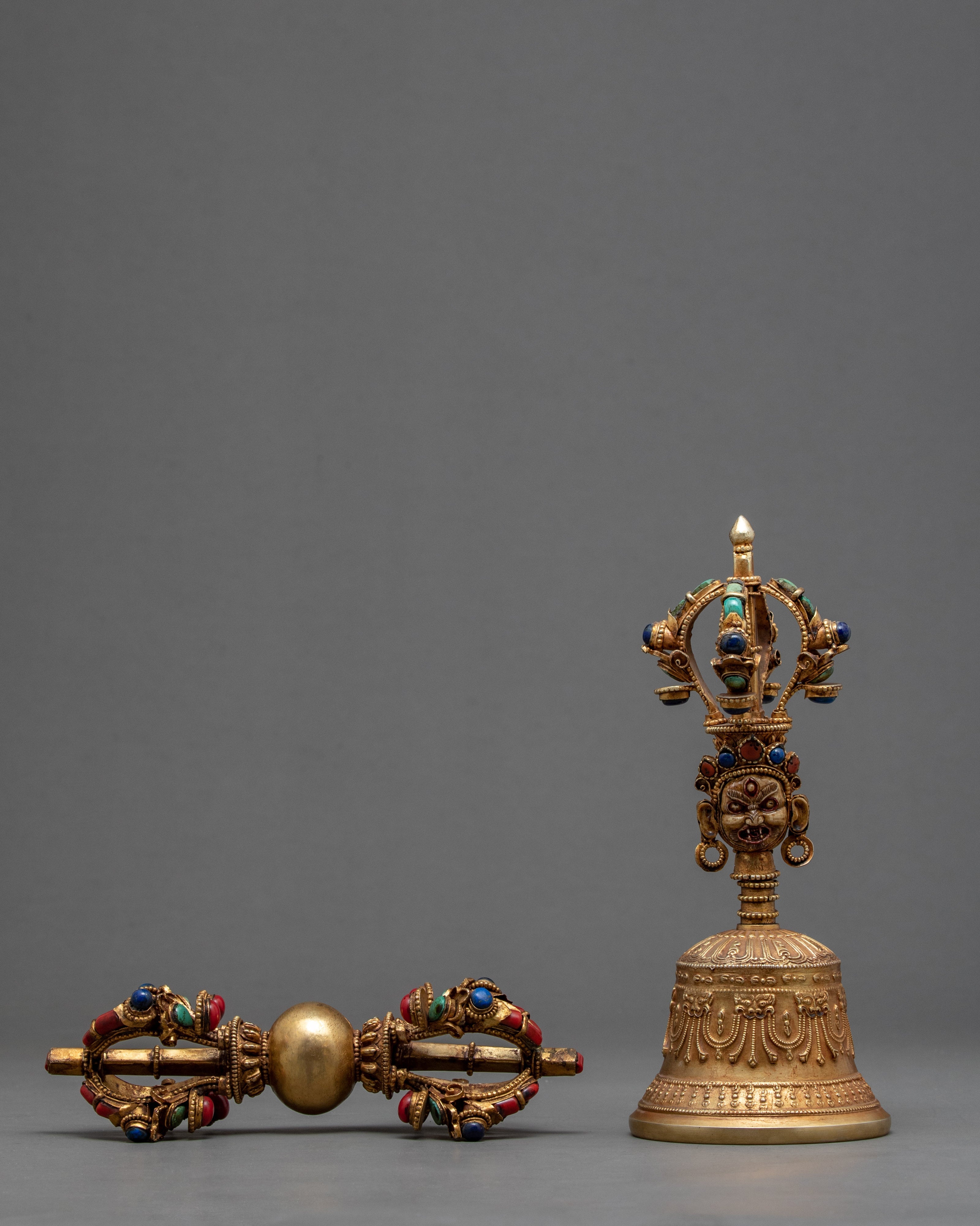 Tibetan Prayer Bell | Bell and Vajra | Esoteric Ritual Objects