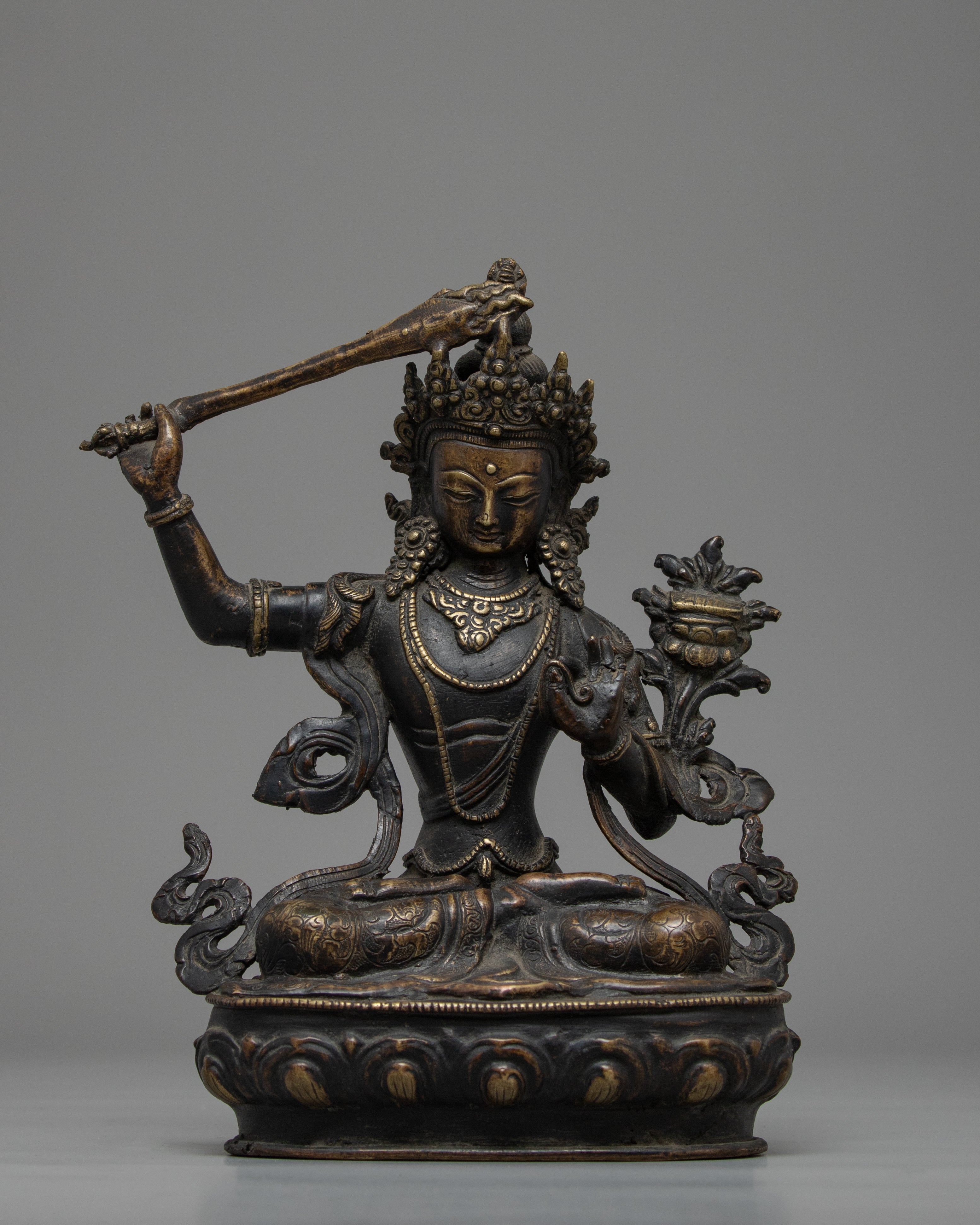 Manjushri Buddha Charm Statue