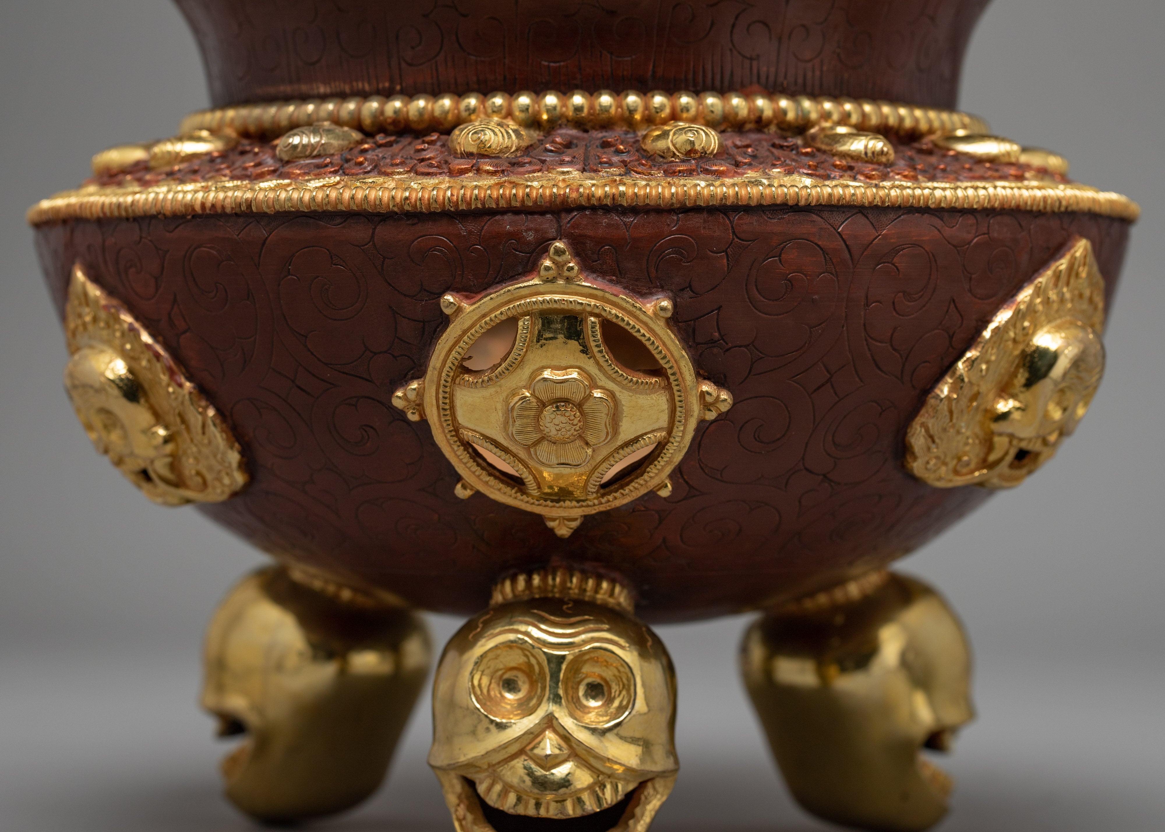 Tibet Incense Burner | Buddhist Altar Supplies | Ritual Decor Items
