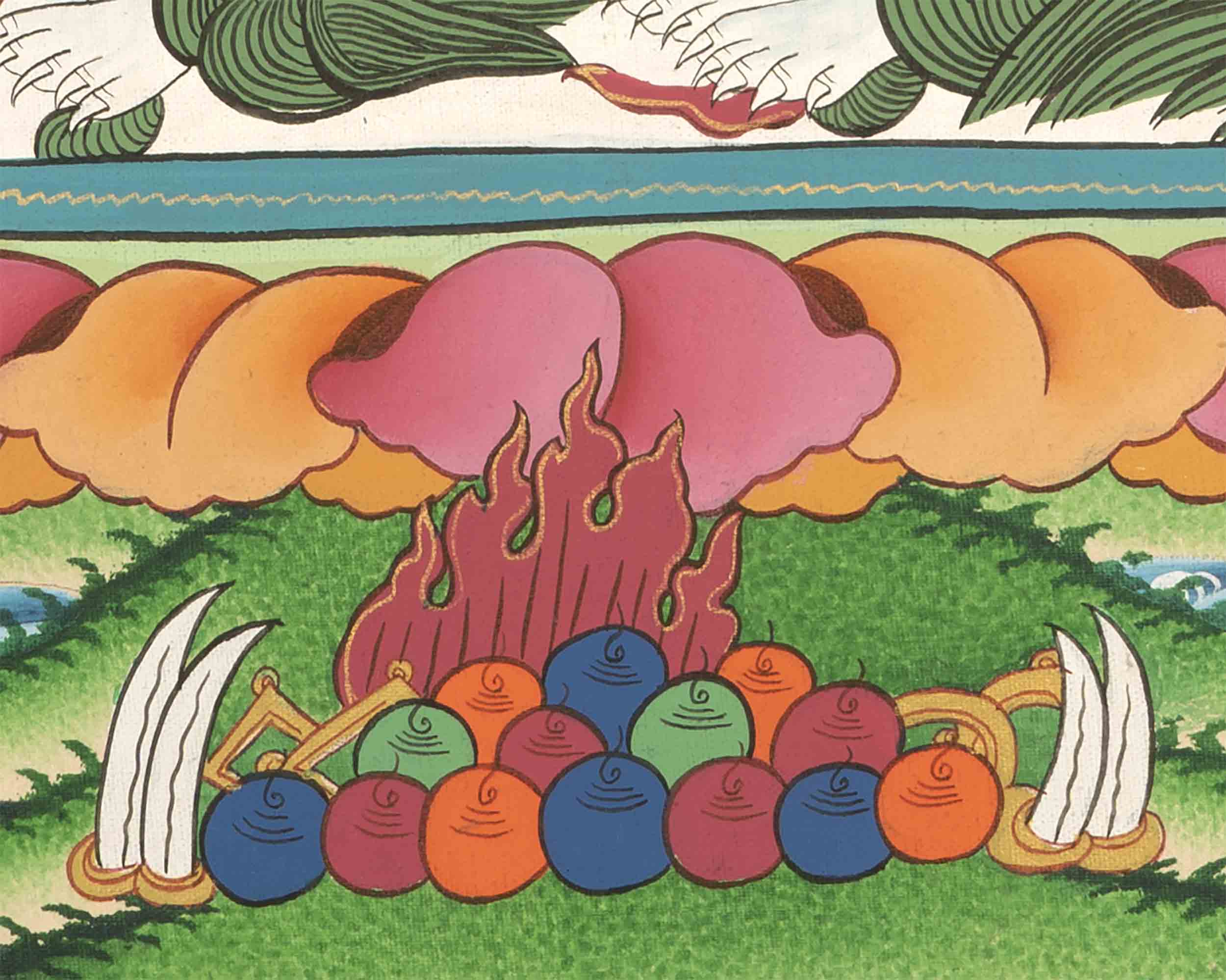 Namtose Thangka Painting | Tibetan Buddhism Art | Wall Decors