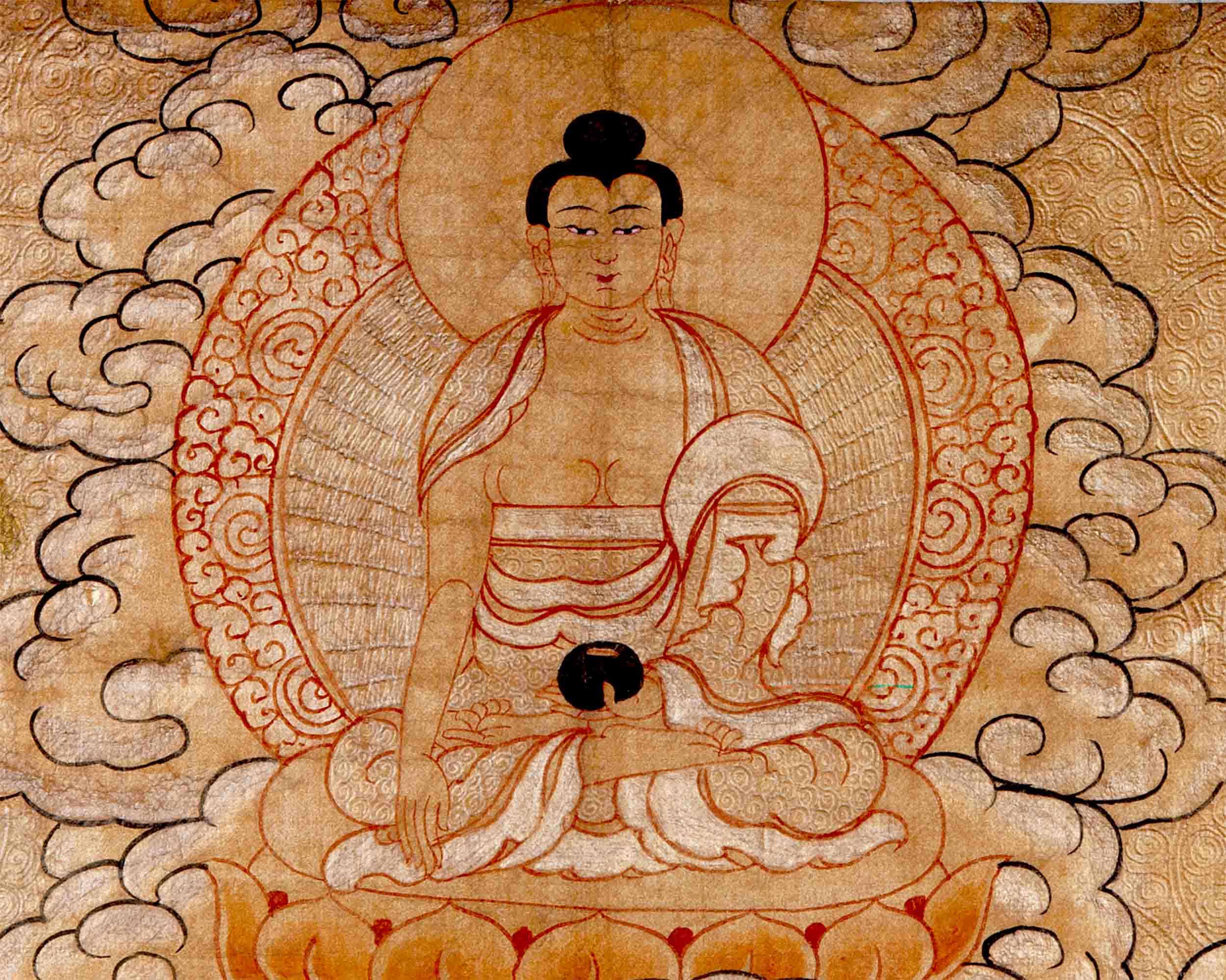 Traditional White Tara Thangka | Mother Buddha Painting with 24k Gold