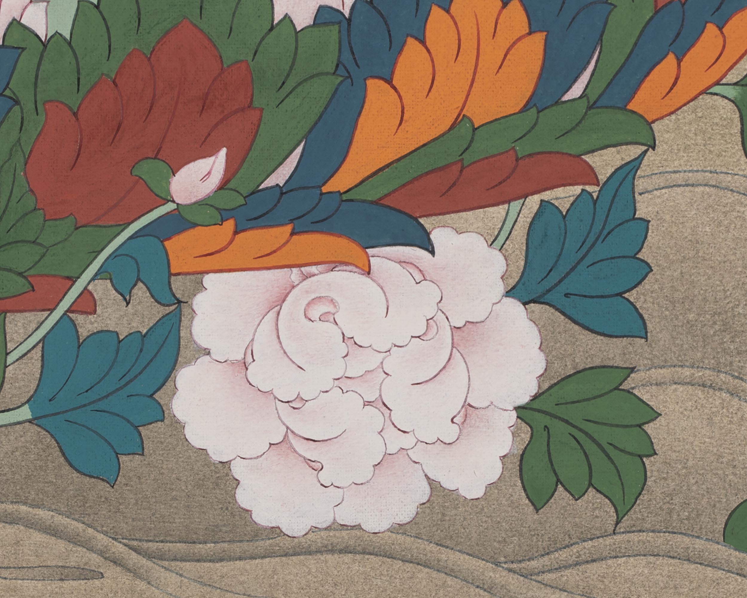 Guru Rinpoche With Consort Thangka | Padmasambhava With Consort Thangka