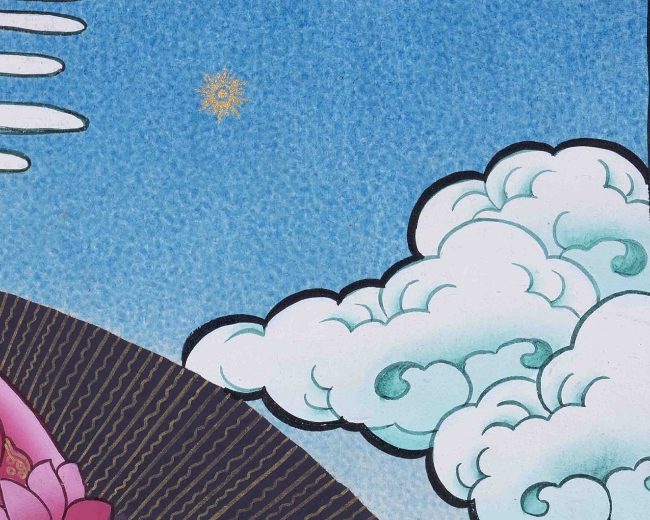 18 Armed Cundi Bodhisattva Thangka | Spiritual Art