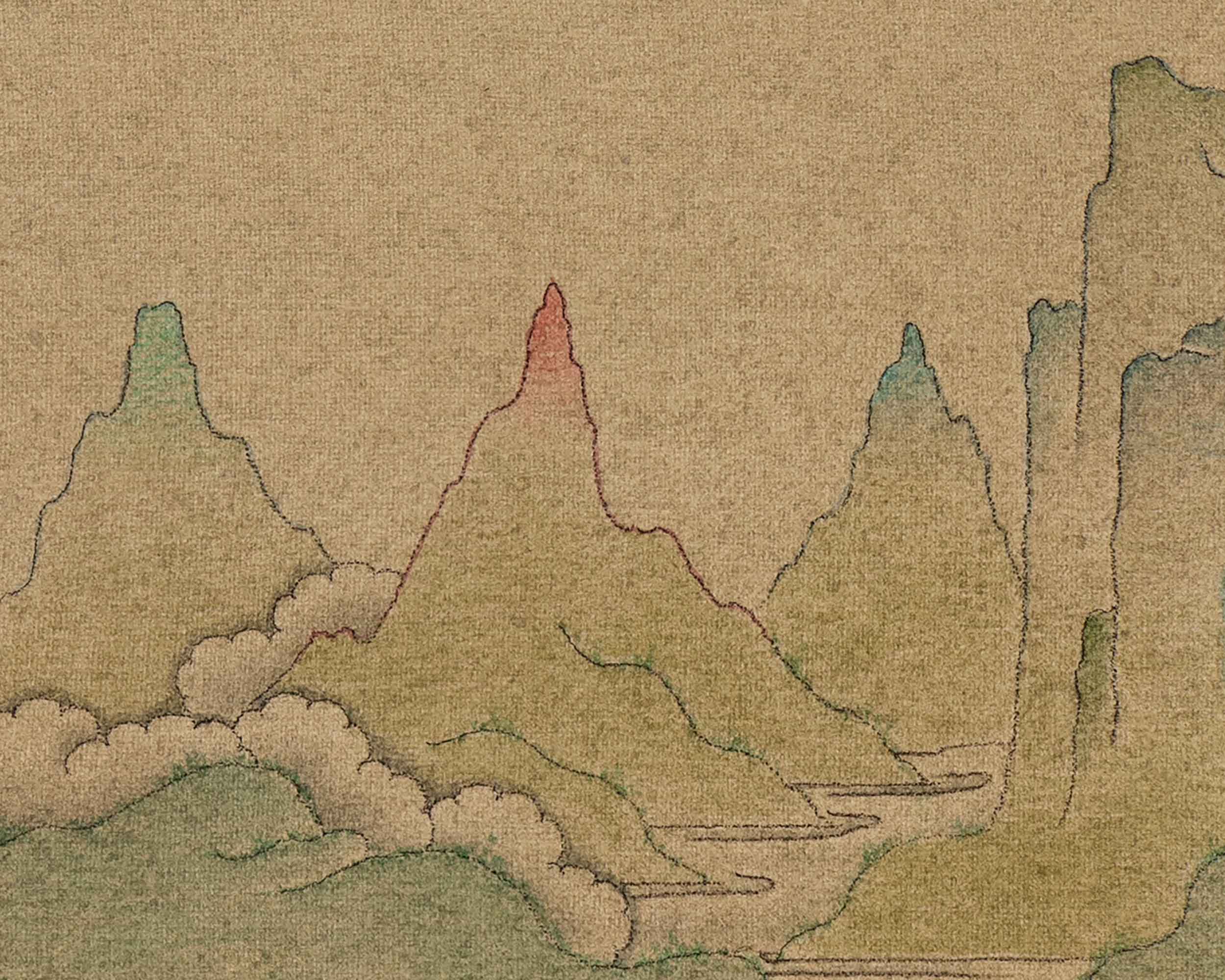 Manjushri Art With Chenrezig and Vajrapani | Bodhisattva Thangka