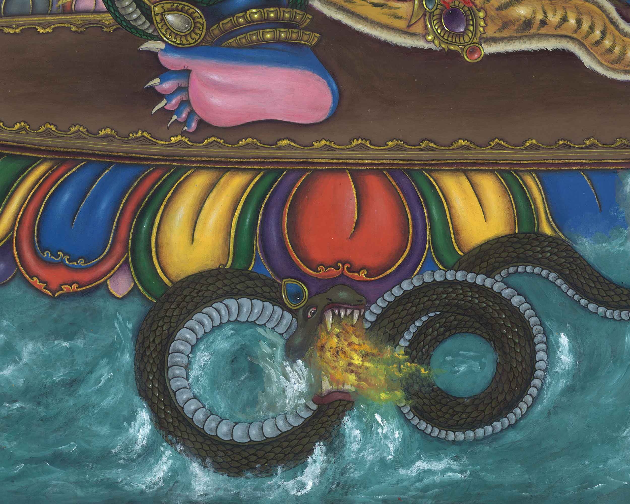 Tibetan Buddhism Vajrapani Thangka Print | Wall Hanging
