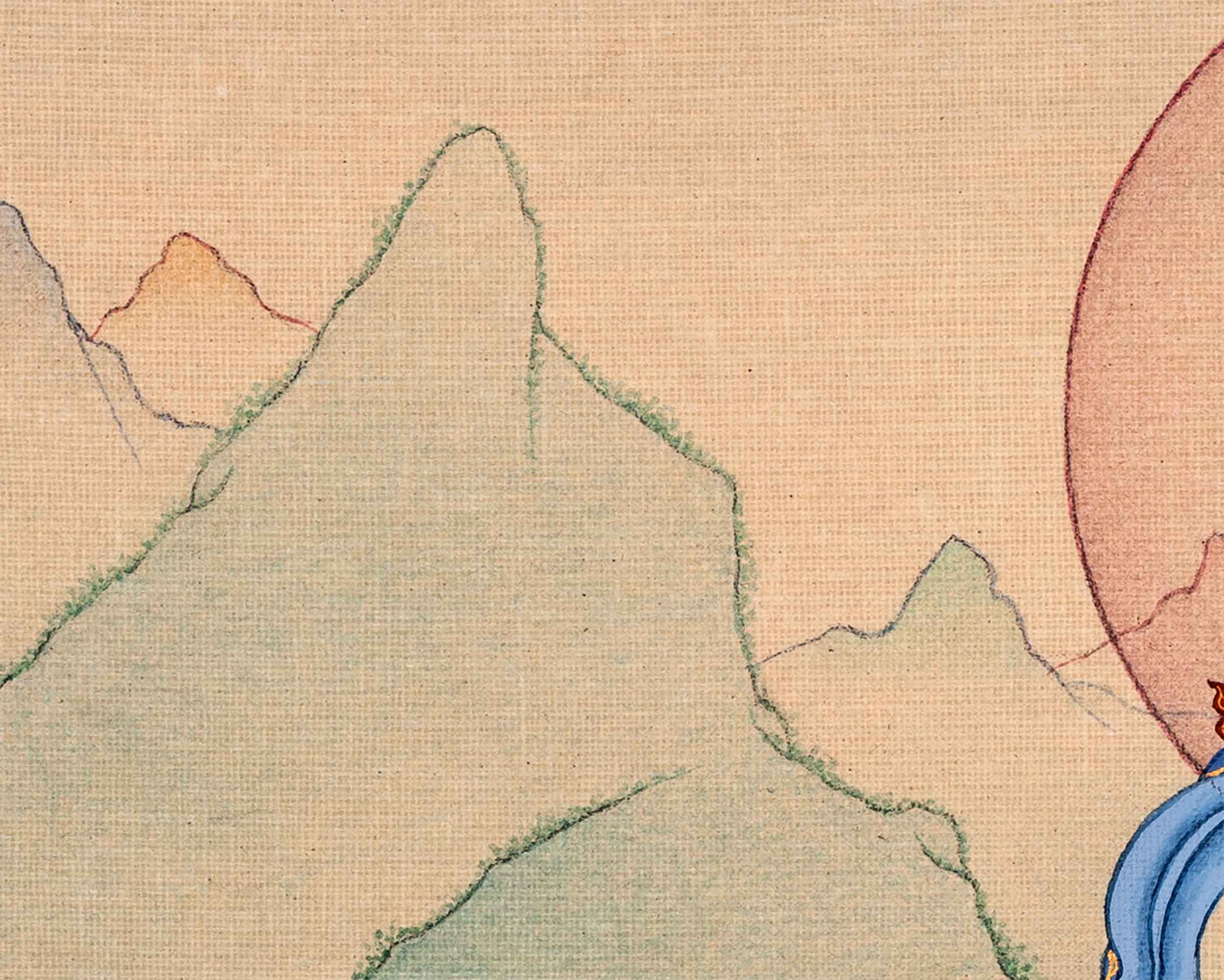 24K Gold White Tara Goddess Thangka | Traditional Tibetan Art