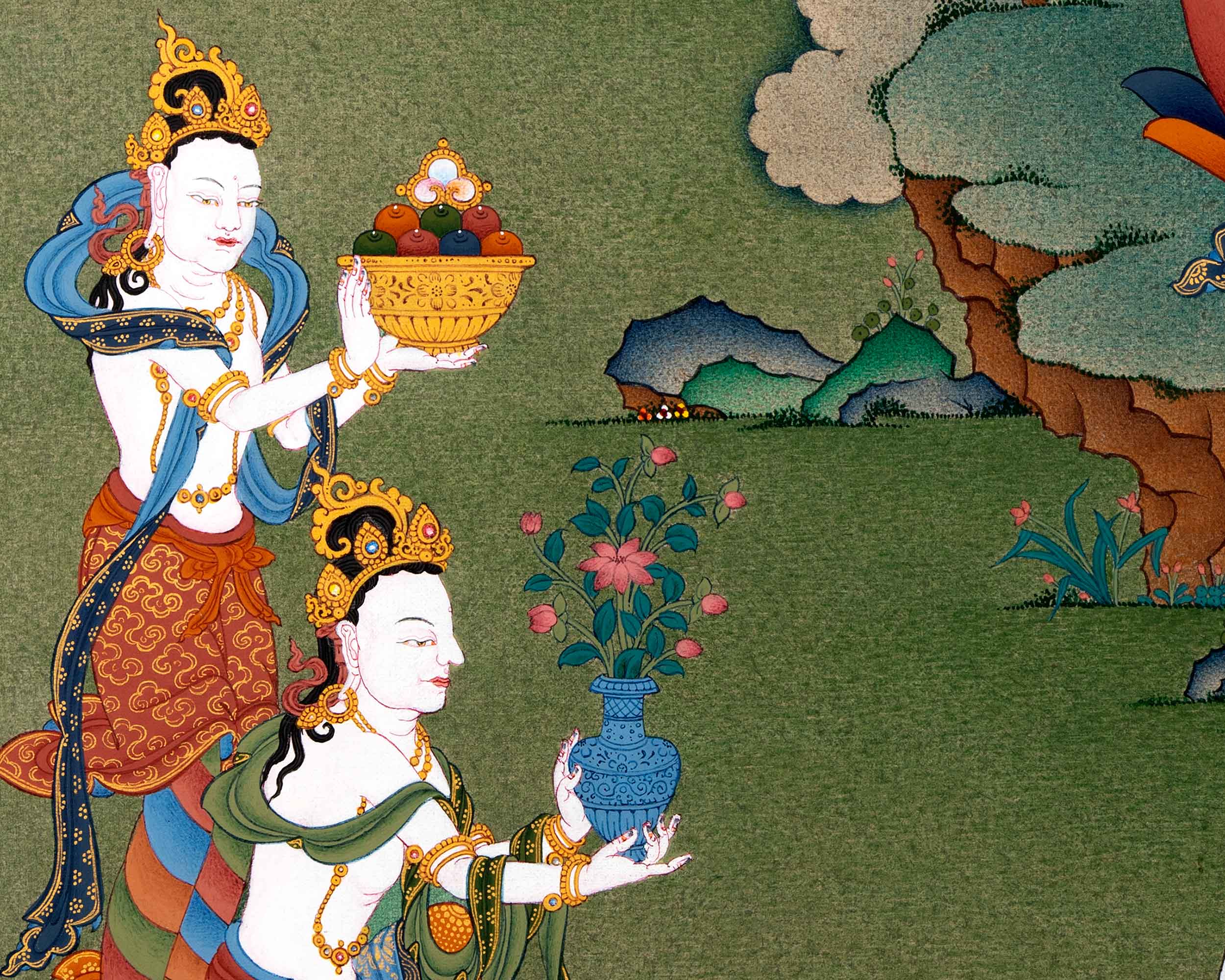 White Tara Thangka For Your Meditation Practice | Himalayan Buddhist Art
