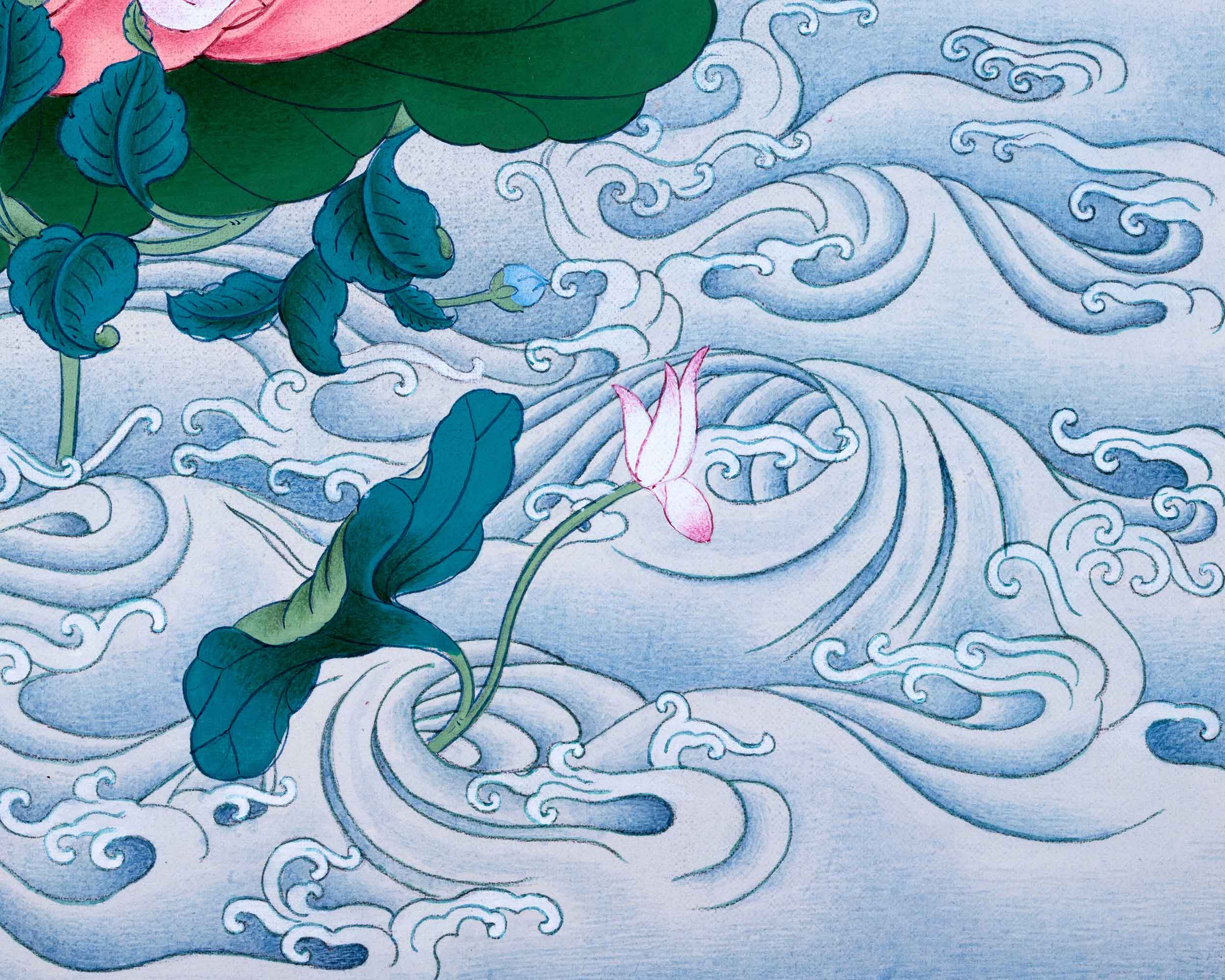 Green Tara, The Buddha Tara Devi Thangka For Healing & Longevity | Traditional Tibetan Buddhist Art