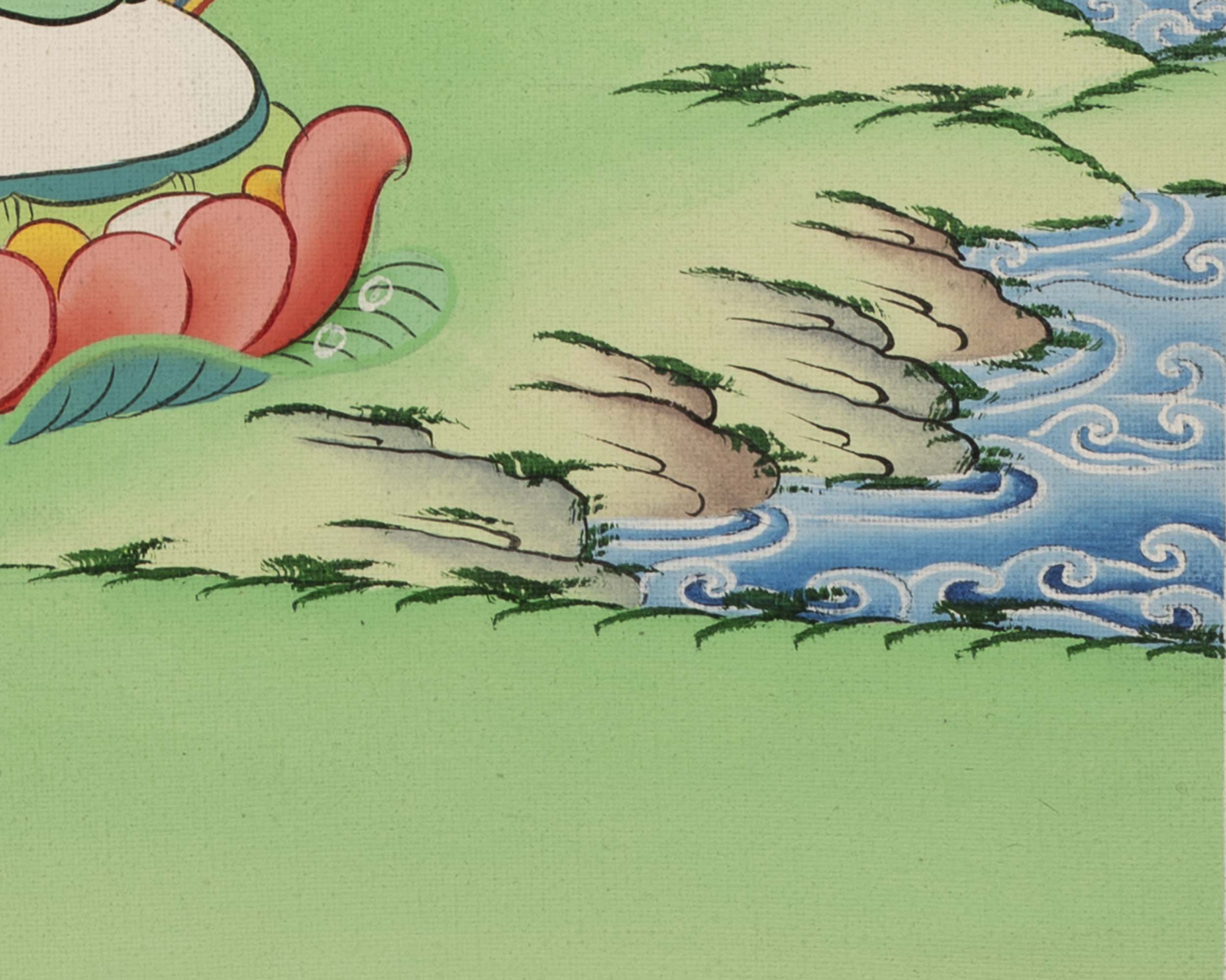 1000 Armed Avalokiteshvara Thangka | Traditional Tibetan Buddhist Painting