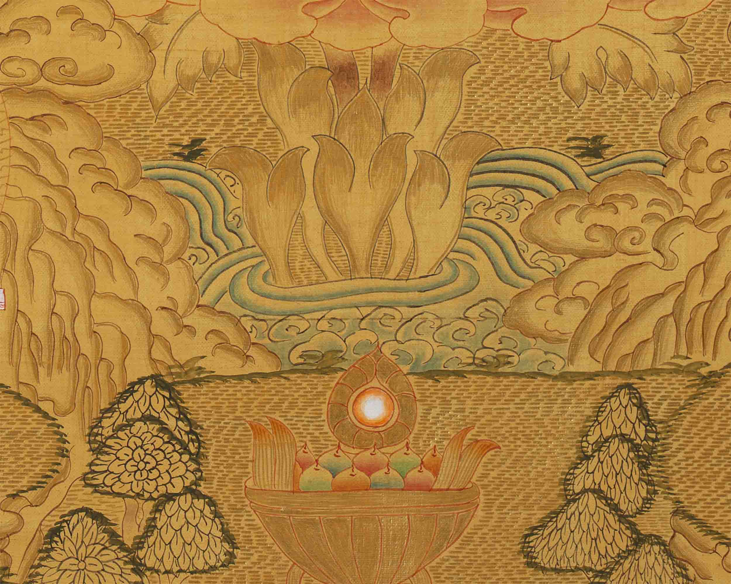Nagarjuna The Great Buddhist Master's Thangka Painting