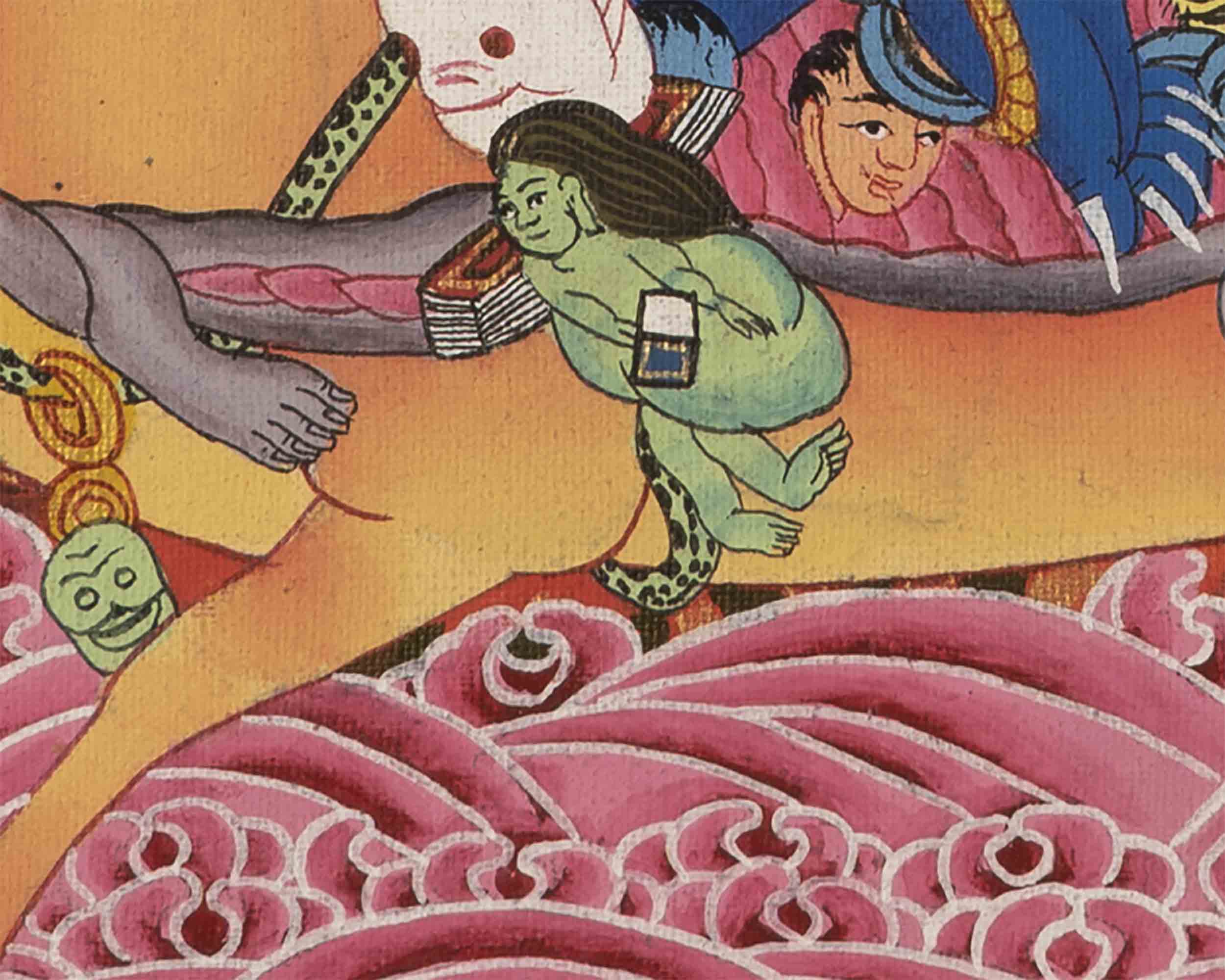 Palden Lhamo Thangka | Religious Buddhist Altar Art Decor