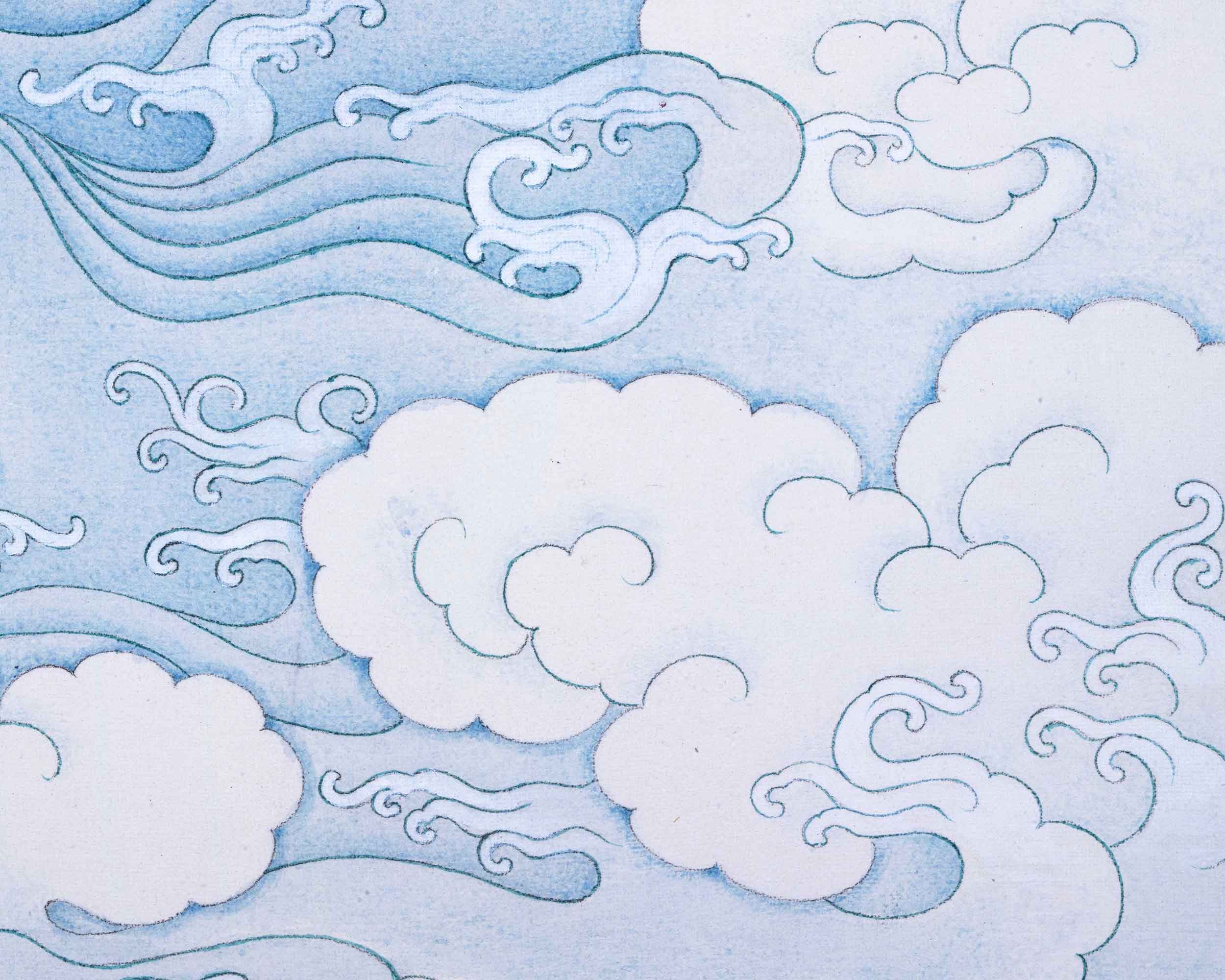 Hand-Painted Shakyamuni Buddha Thangka Art | Gold-Painted Thangka For Meditation Practice