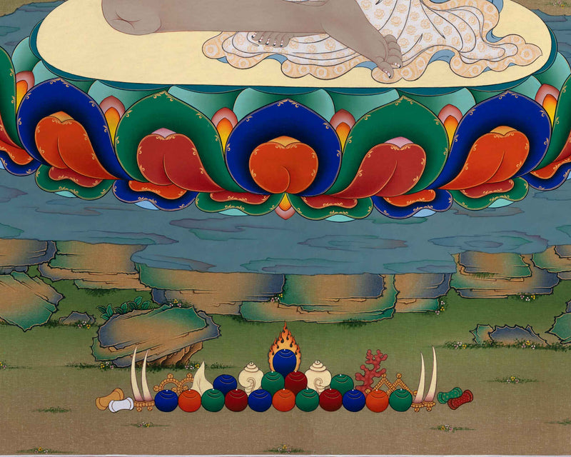 Milarepa Thangka Print | Jetsun Milarepa | Historical Buddhist Master