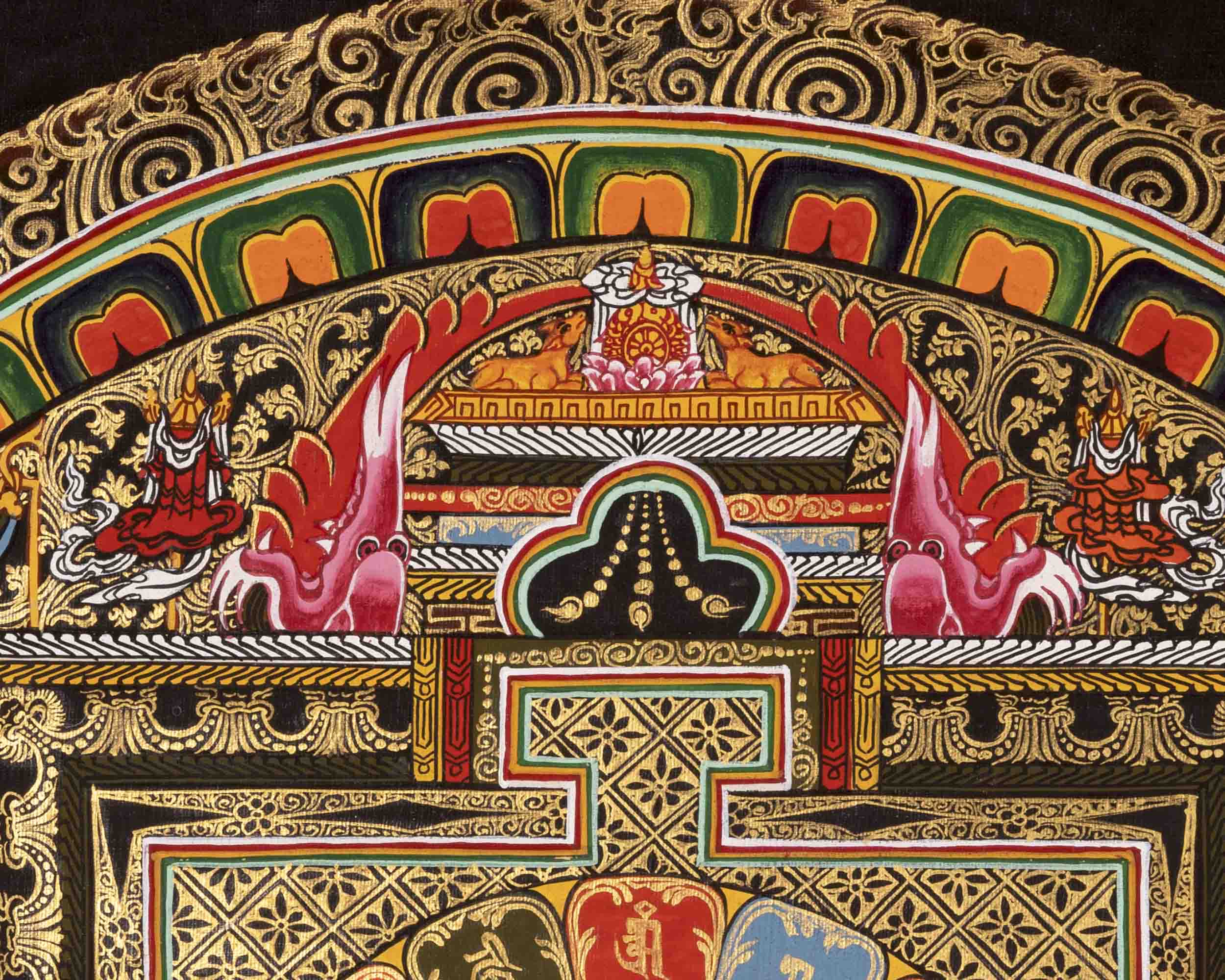 Traditional Mandala Thangka | Buddhist Handpainted Art | Wall Decors