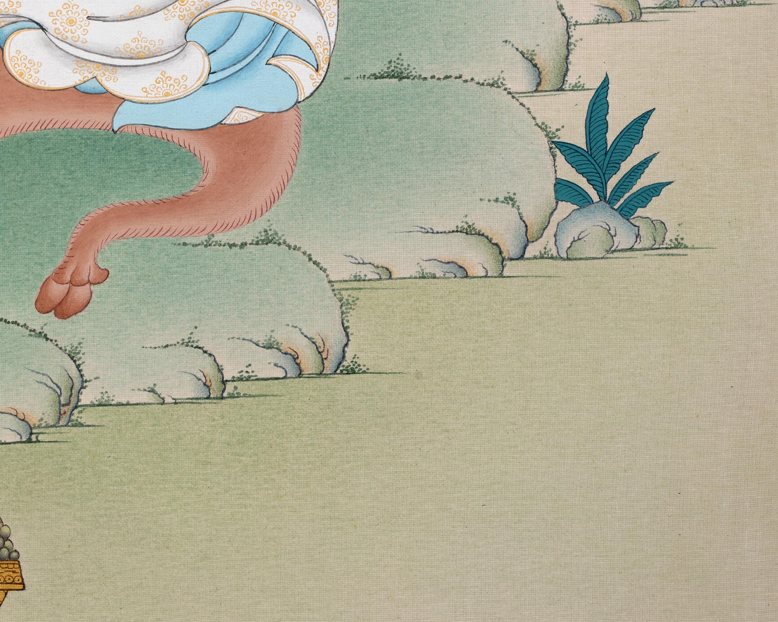 Milarepa Thangka | Tibetan Buddhist Master Painting