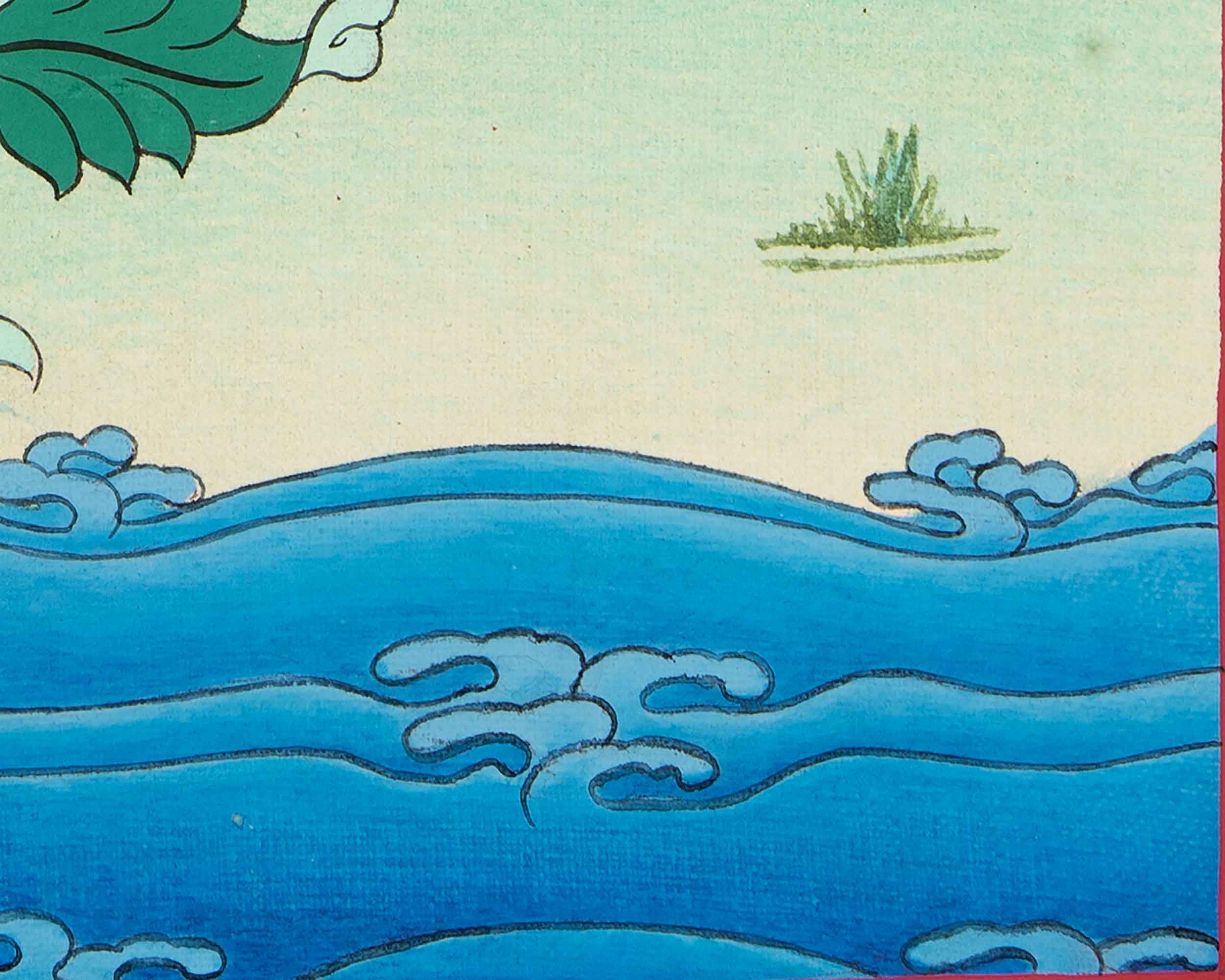 Guru Rinpoche Meditation Thangka | Traditional Buddhist Art