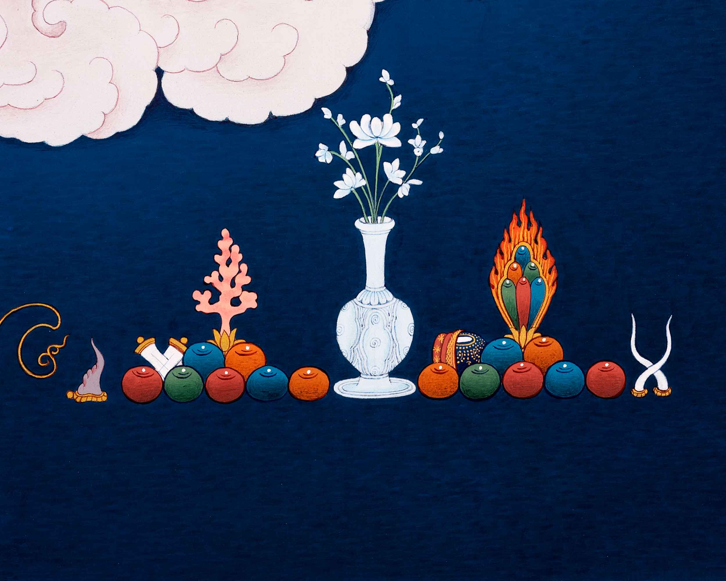White Tara Art | Tibetan Hand Painted Buddhist Thangka