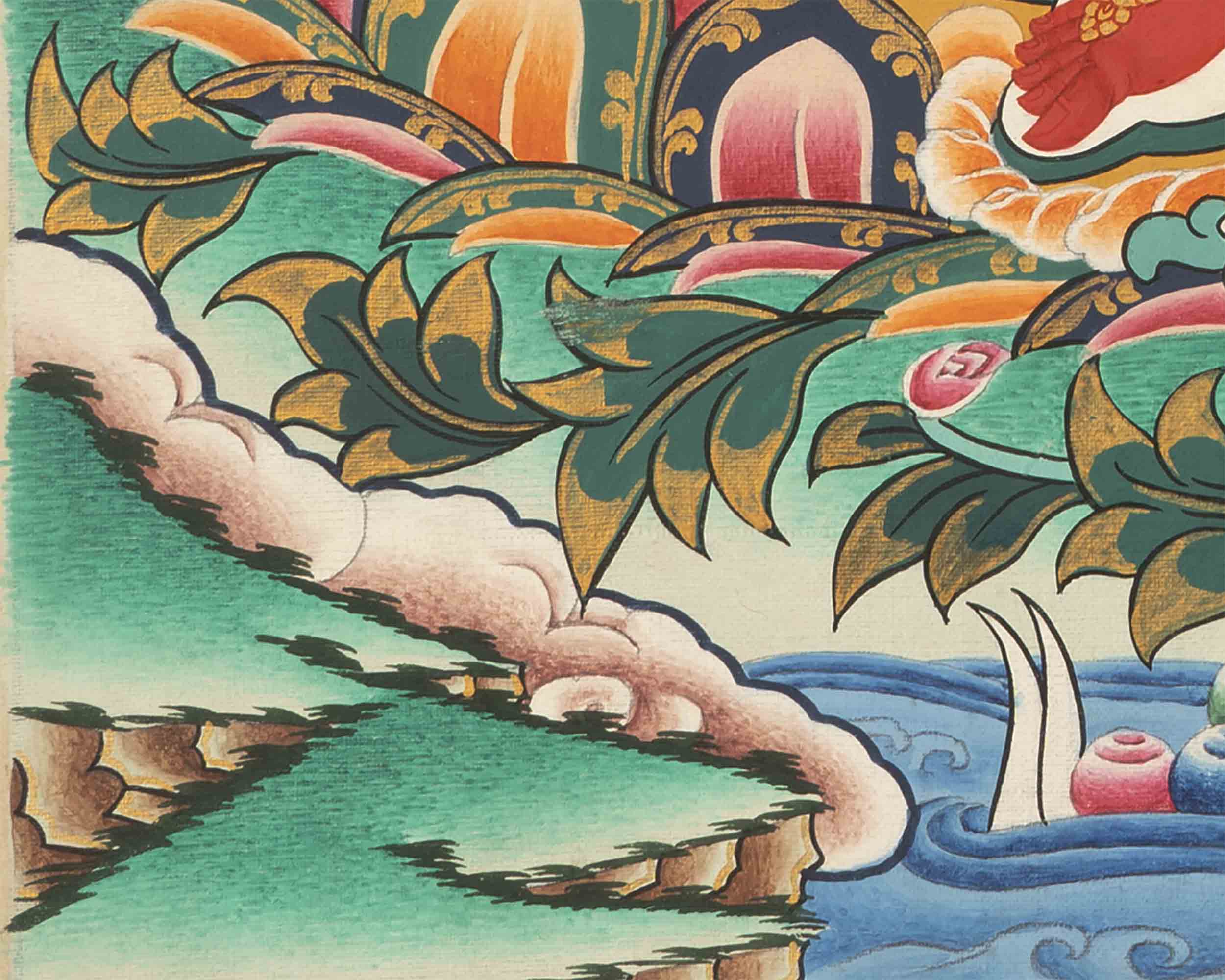 Red Tara Thangka | Tibetan Wall Decoration Painting