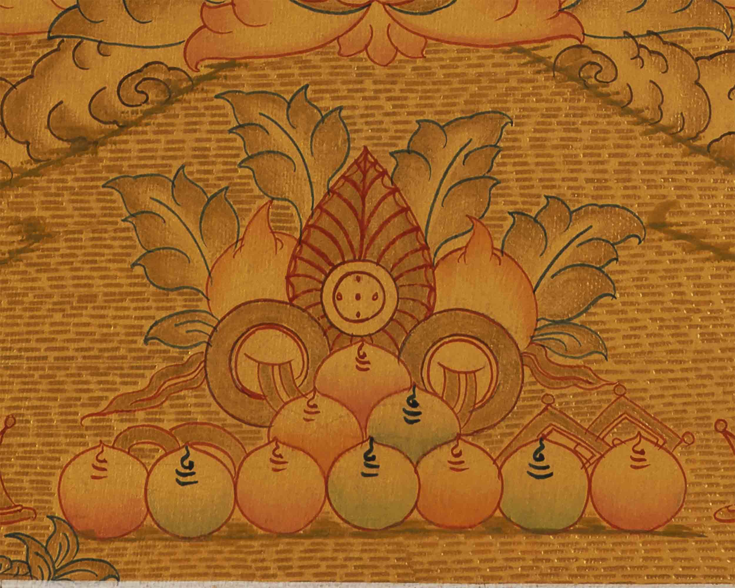 Guru Rinpoche Thangka | Wall Hanging Decor | Religious Art